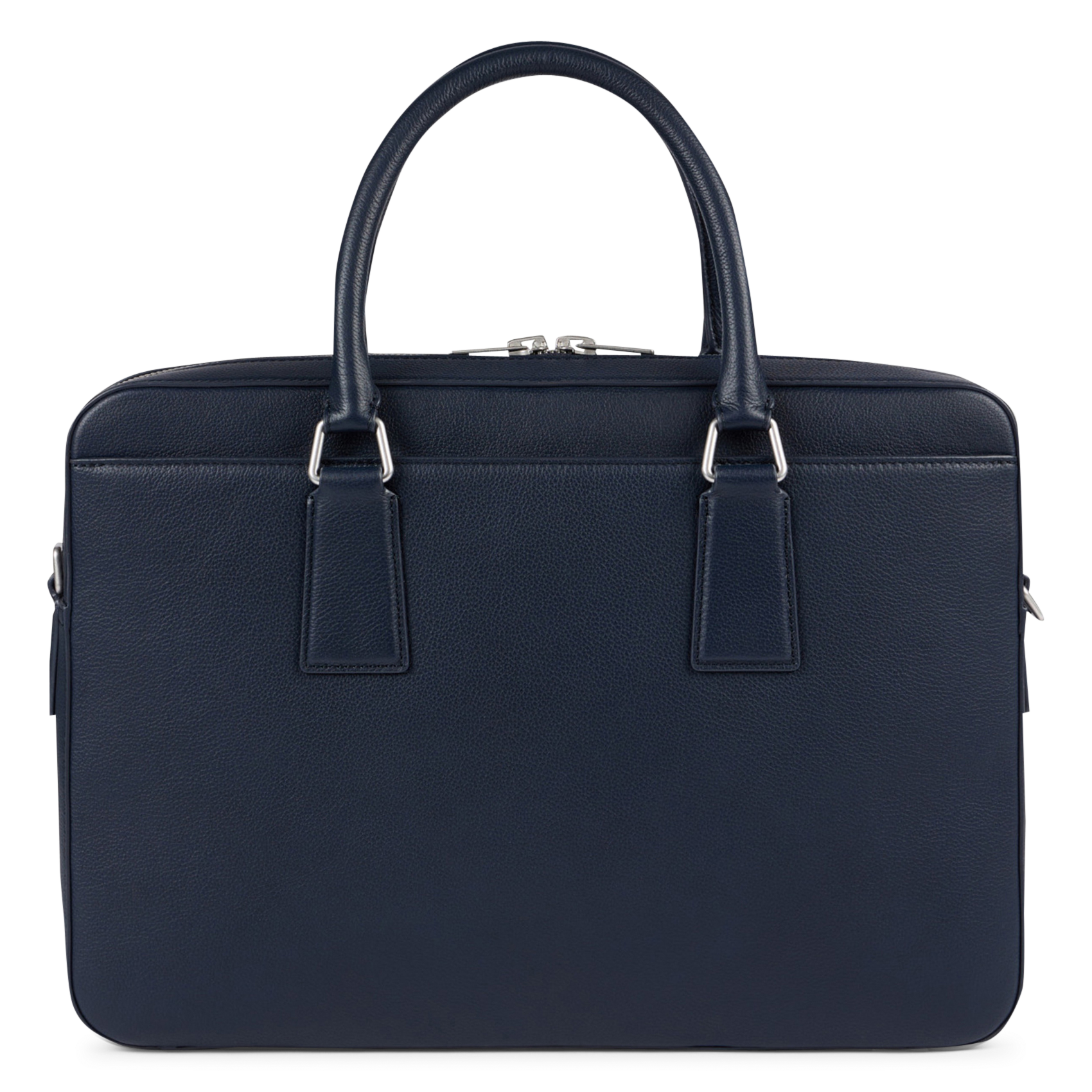 Sac ordinateur en cuir SANDRO Bleu