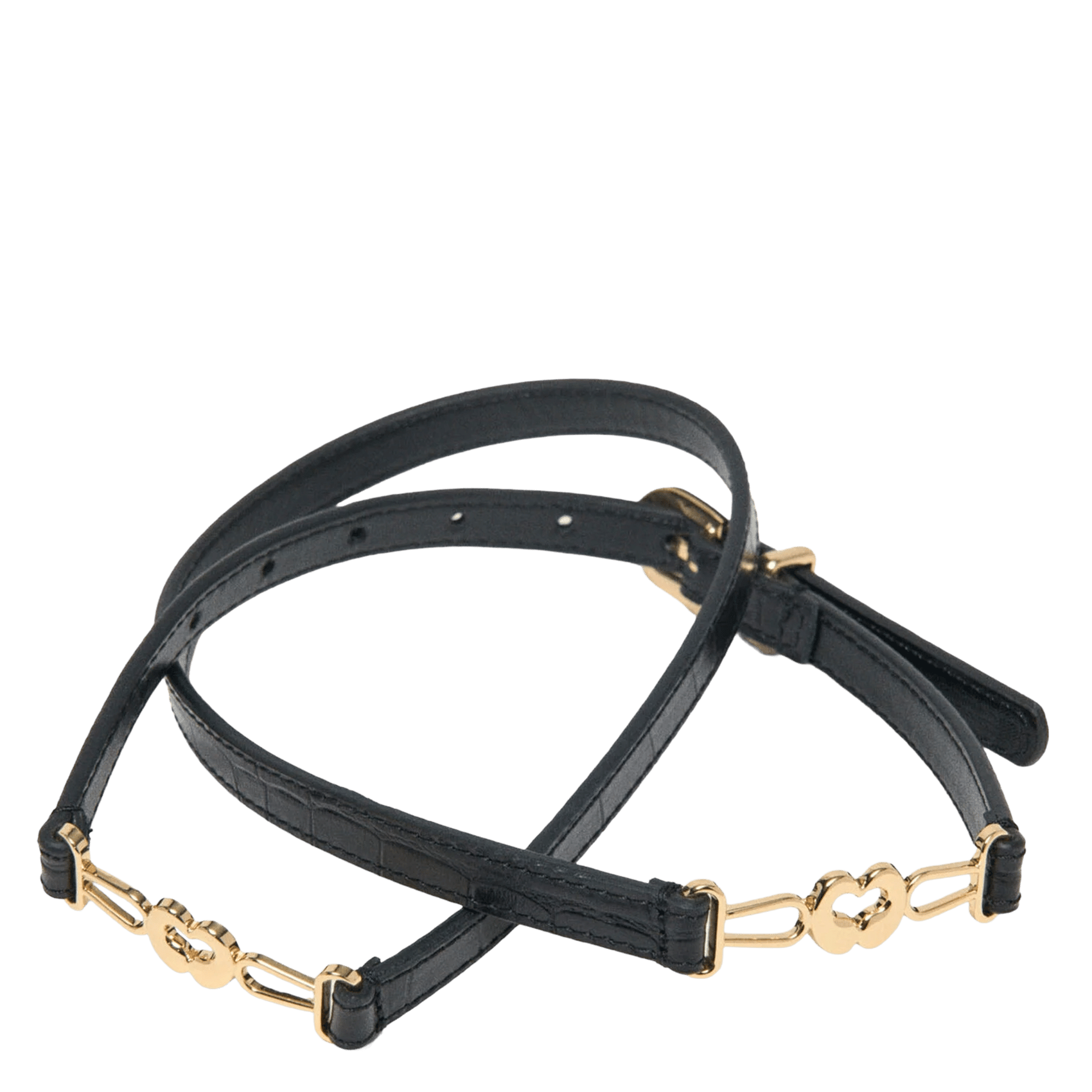 Ceinture en cuir MAJE Noir