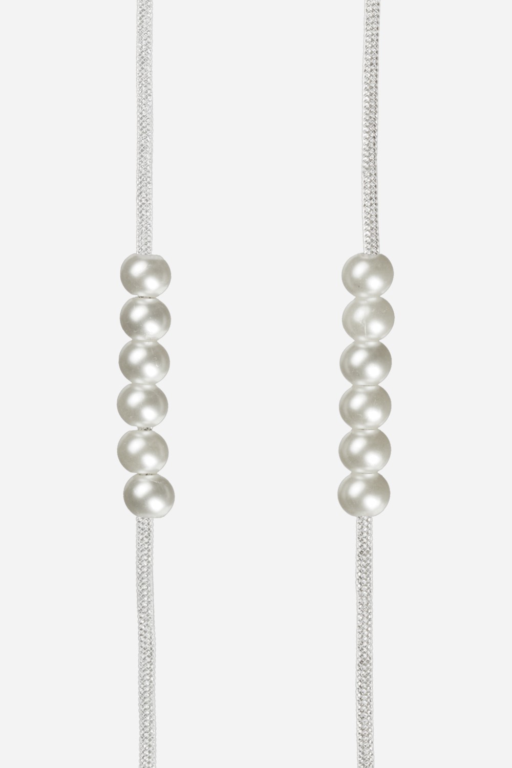 Phone cord in rhinestones LA COQUE FRANCAISE Silver