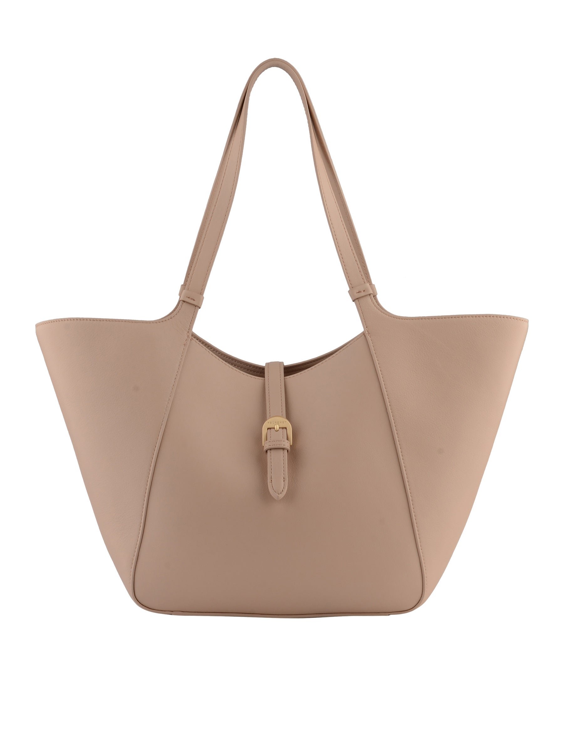 Cowhide leather tote bag POURCHET