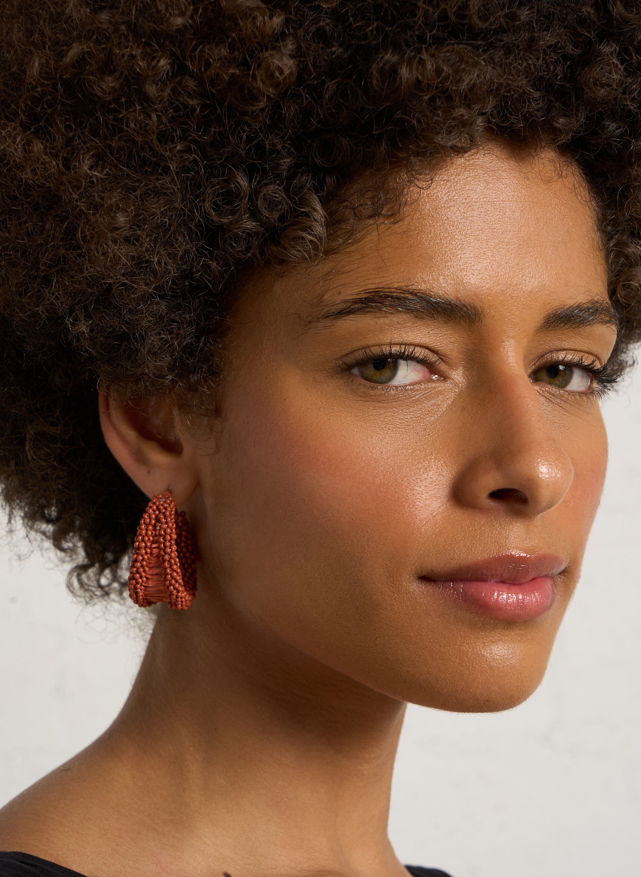 Offen gearbeitete Creolen FEEKA Orange