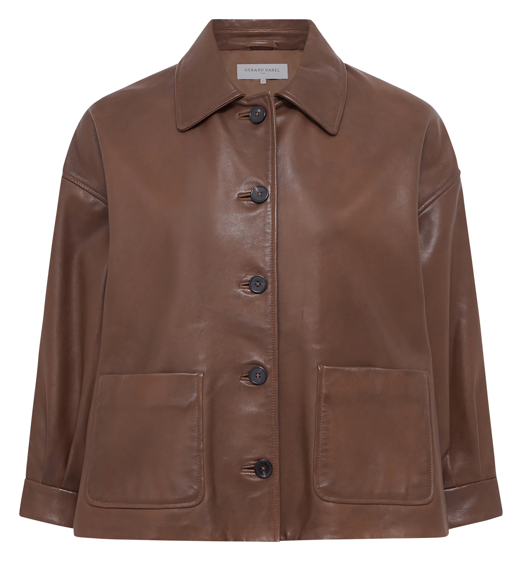 Lammlederblouson mit klassischem Kragen GERARD DAREL Braun