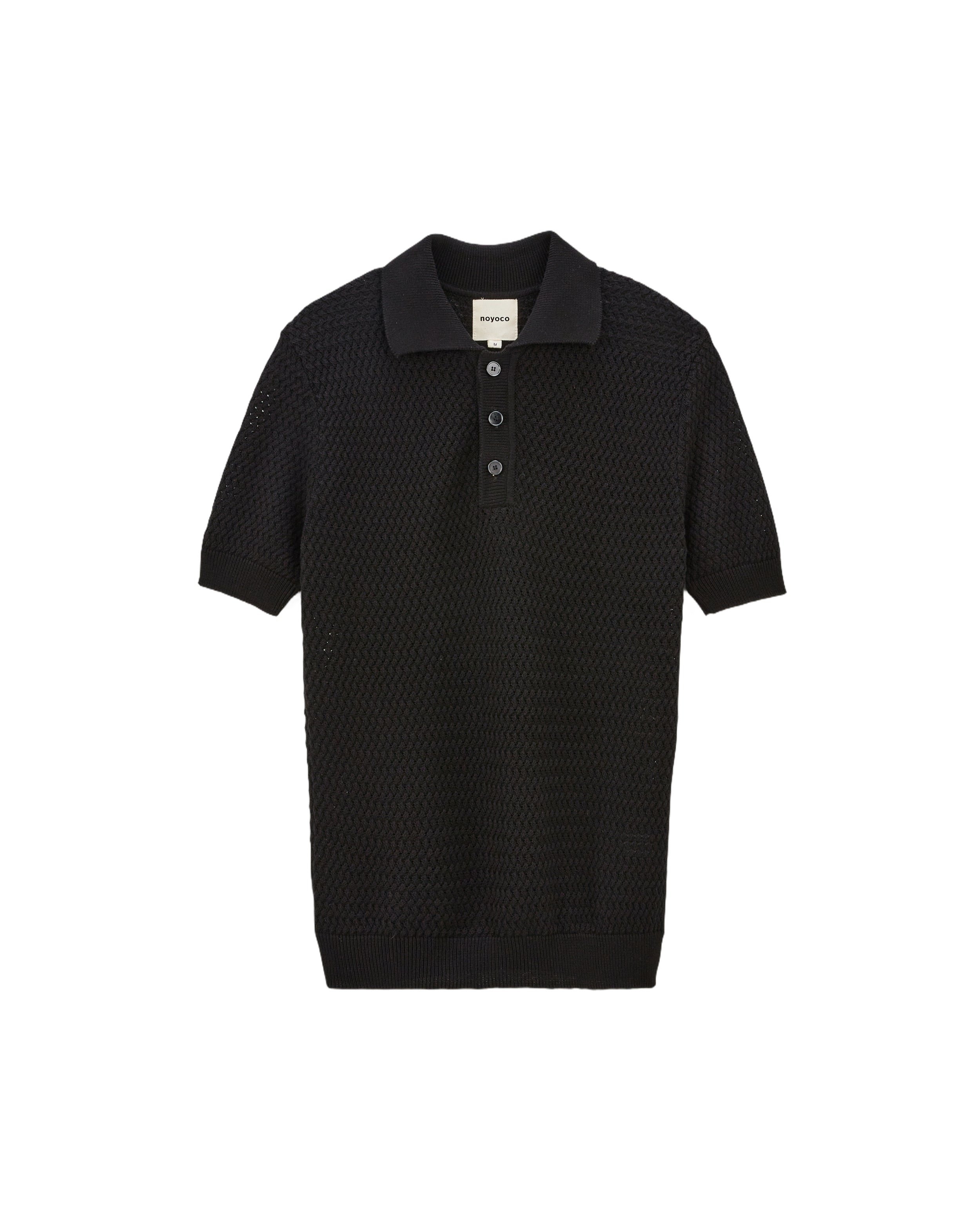 Short-sleeve polo HARING BLACK Noyoco Black