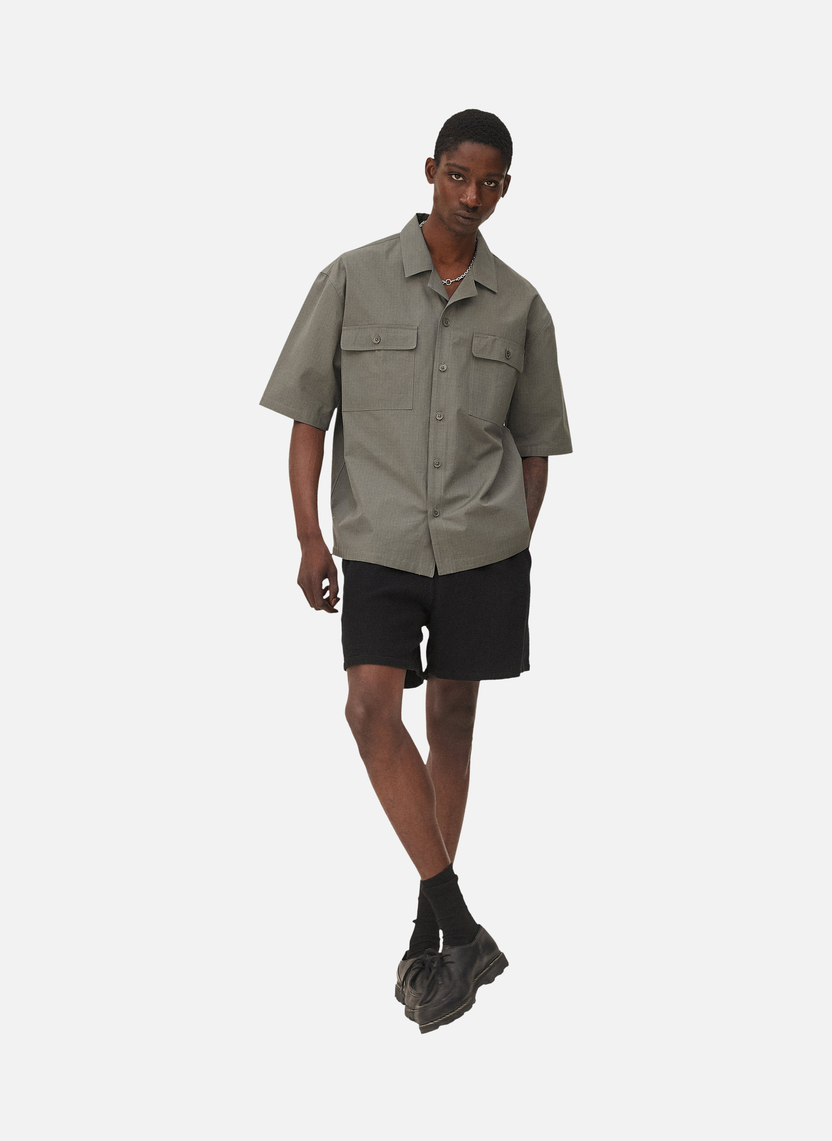 Borneo Army Green Utility Shirt Noyoco Green
