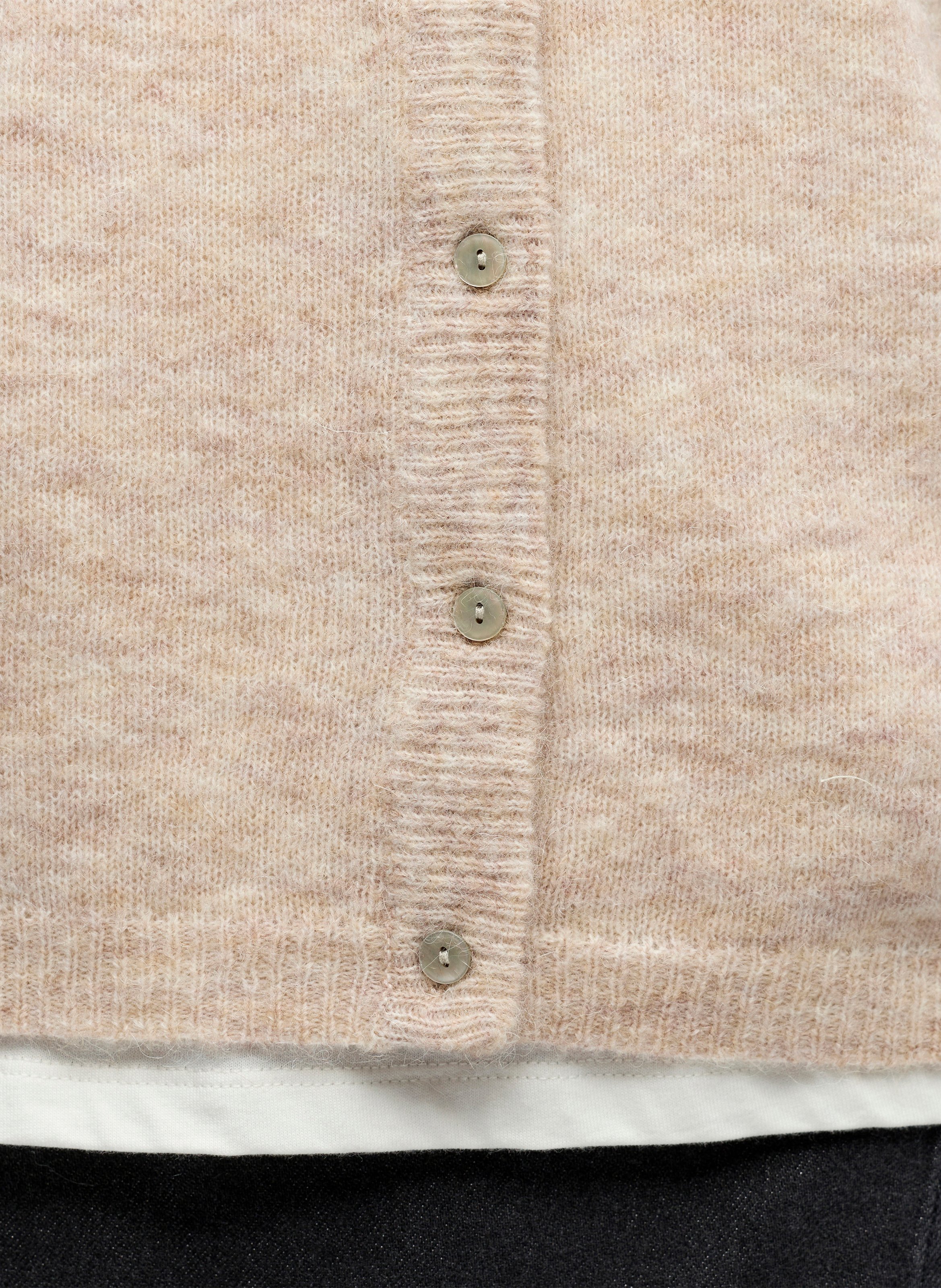 Recht vest met ronde hals OBJECT Bruin