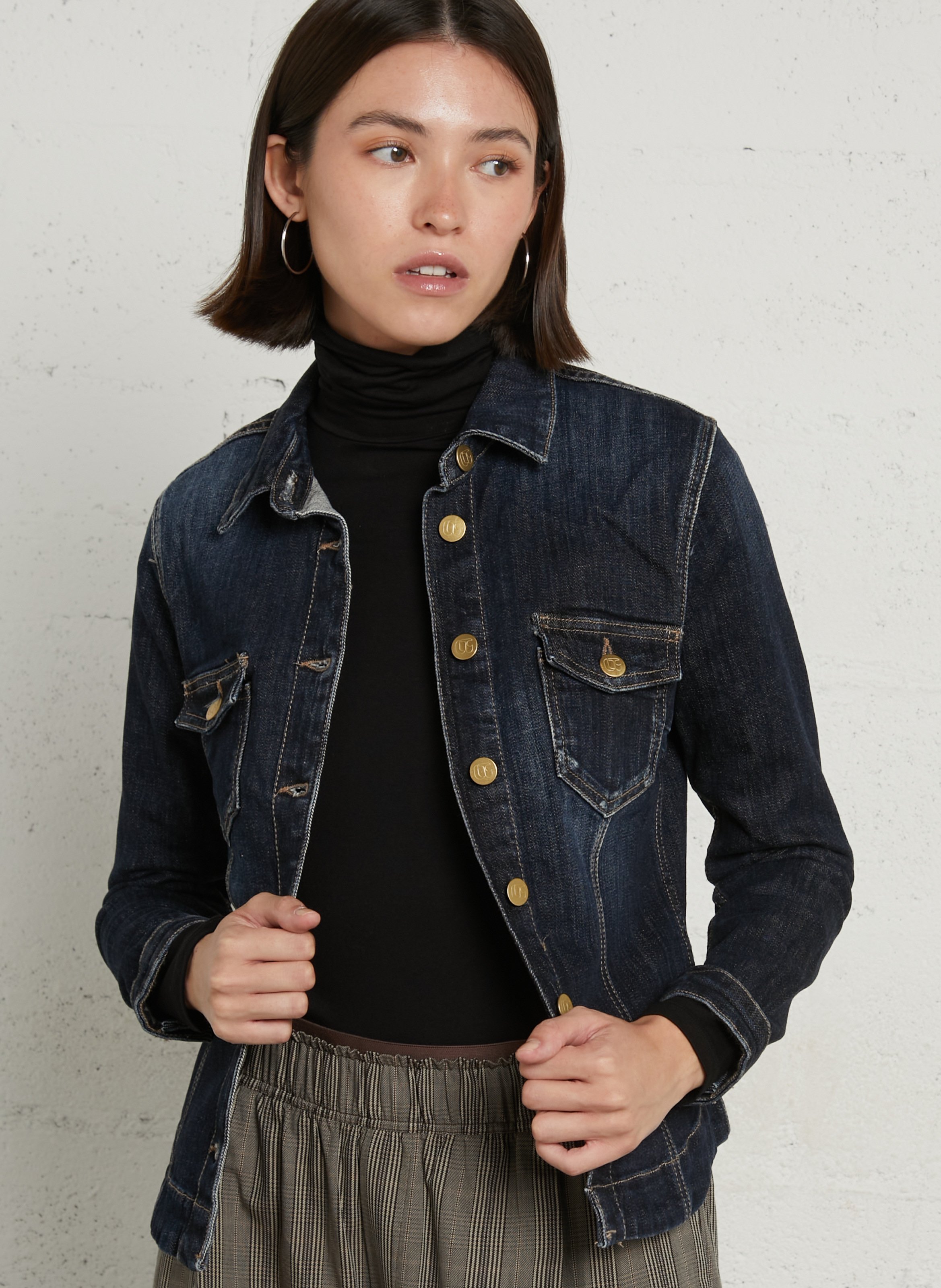 Denim jacket LE TEMPS DES CERISES Blue