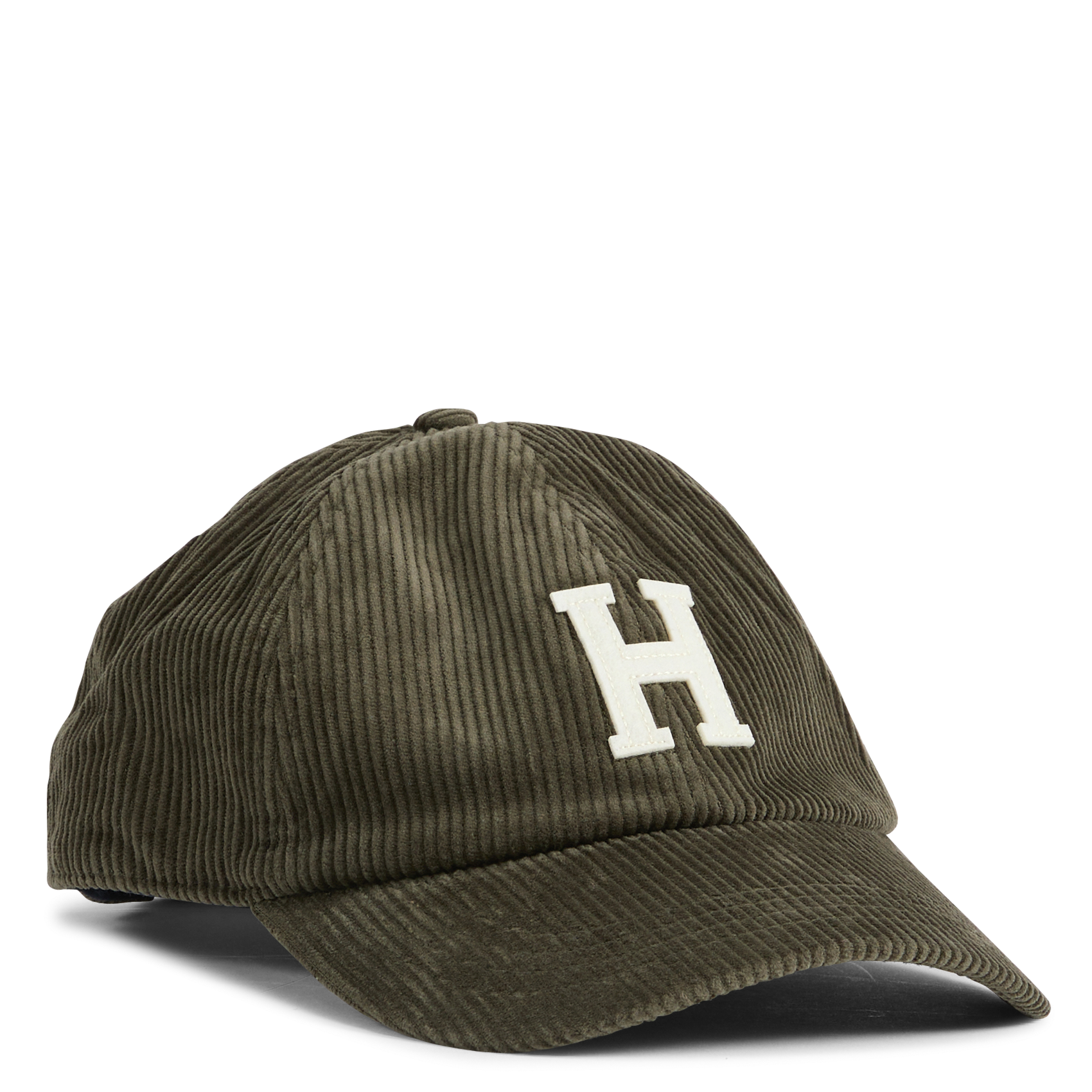 Geborduurde corduroy katoenen pet HARTFORD Groen