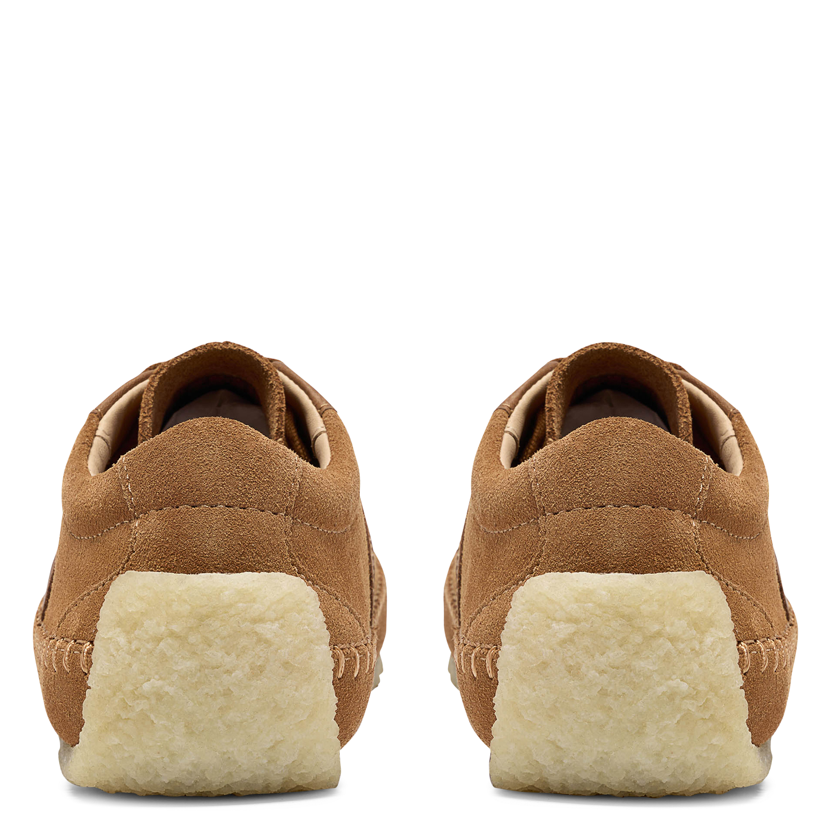 Suede low-top sneakers CLARKS Orange
