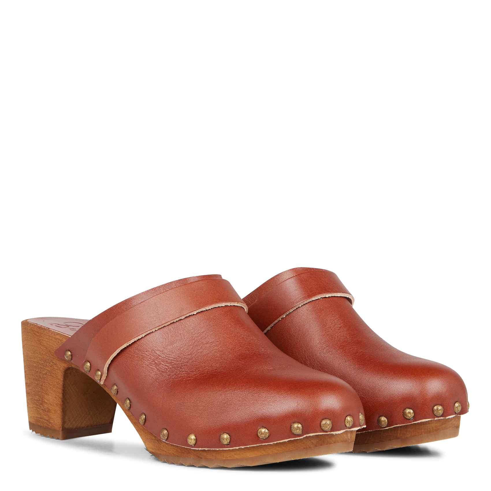 Sabots en cuir BOSABO Marron