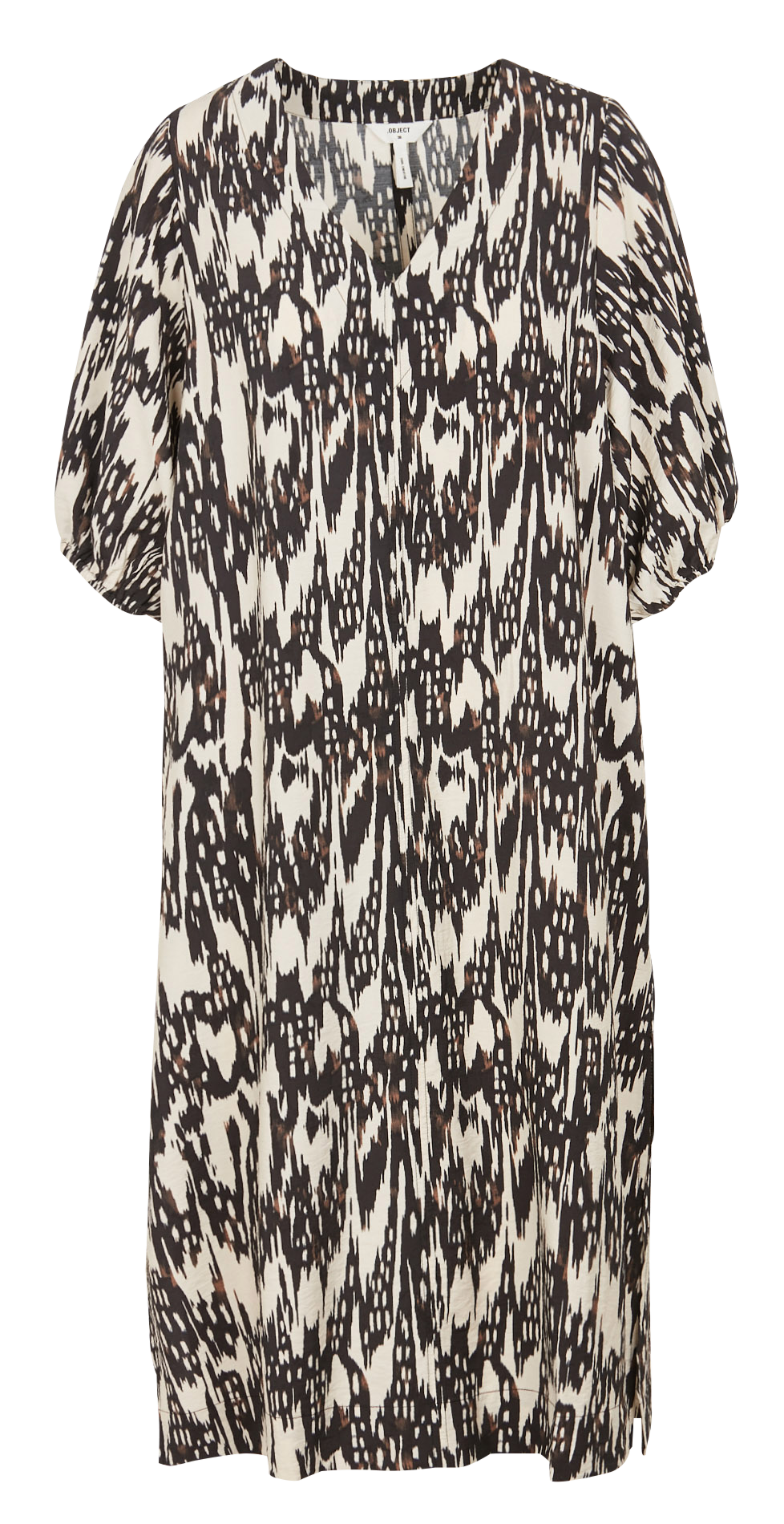 Robe encolure V ample OBJECT Beige