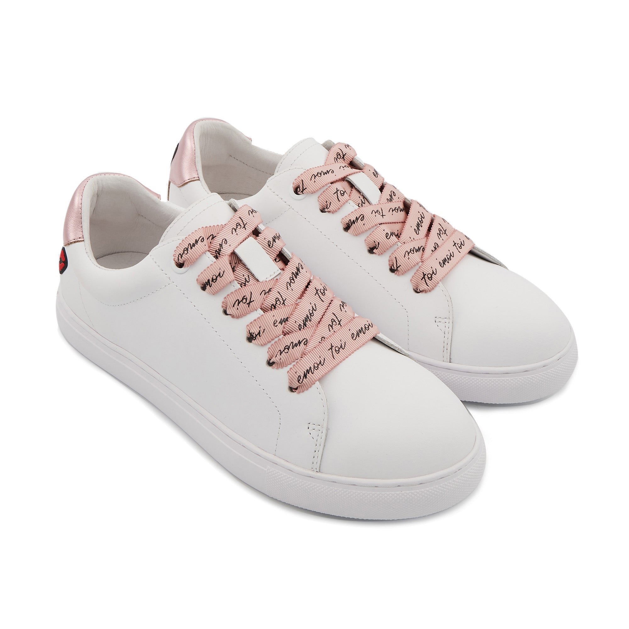 Leather sneakers BONS BAISERS PARIS White