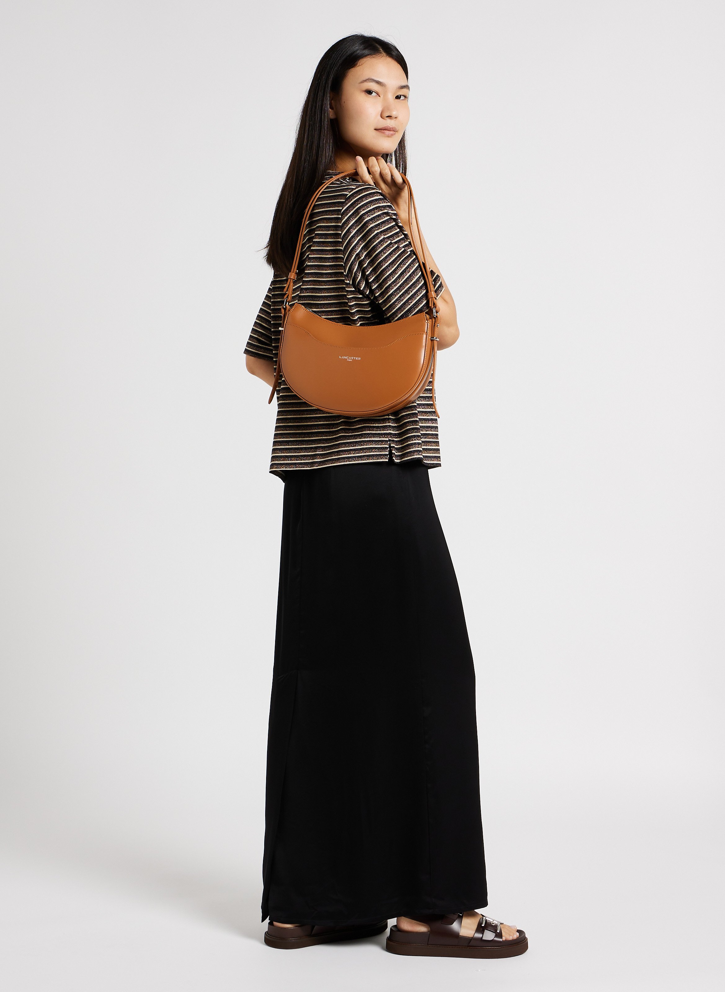 Umhängetasche aus Leder Braun