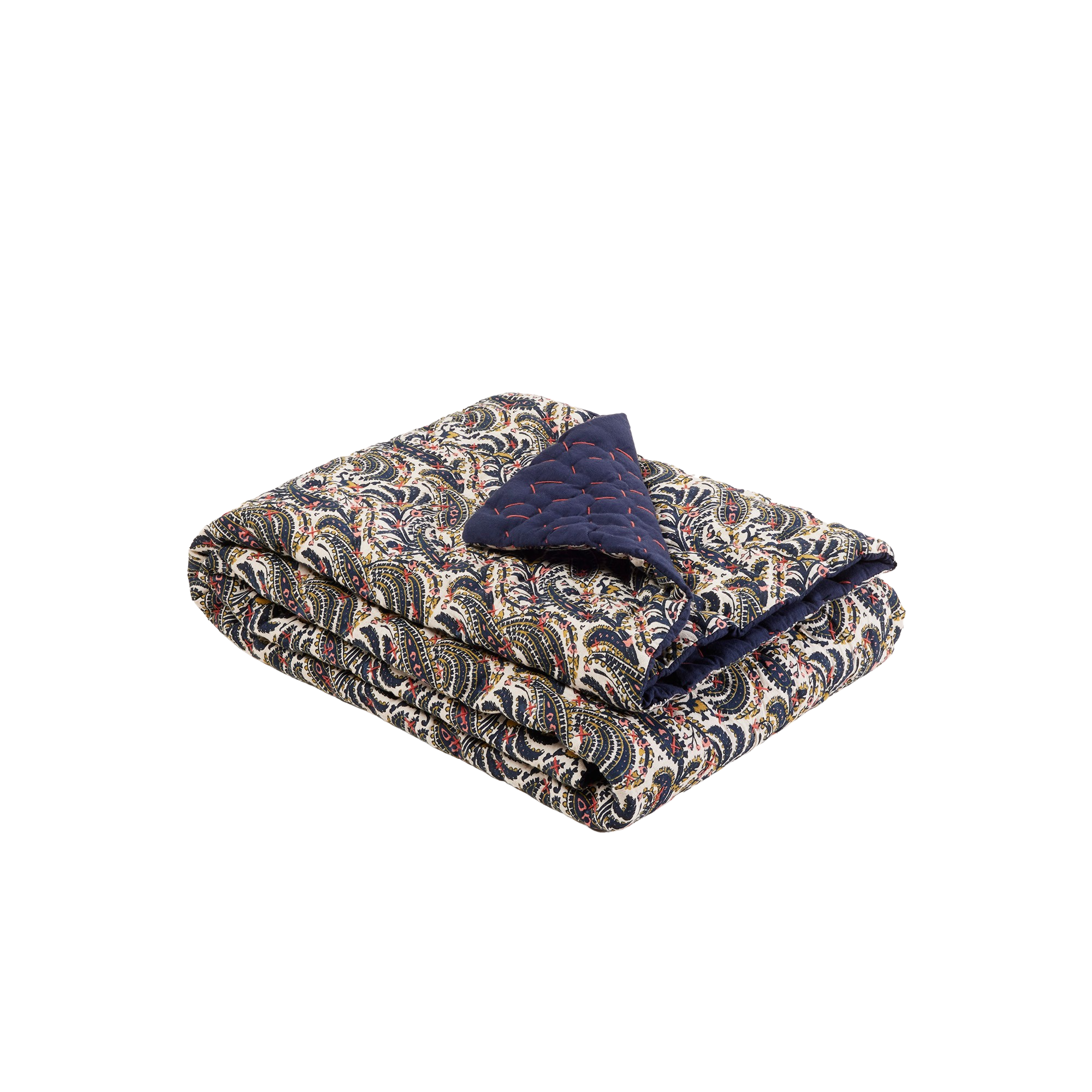 MALO - Linen quilt MADURA Blue