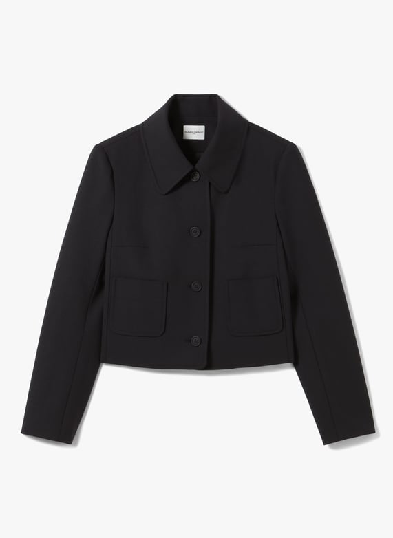 Classic-Collar wool-Blend jacket Black Claudie pierlot Women