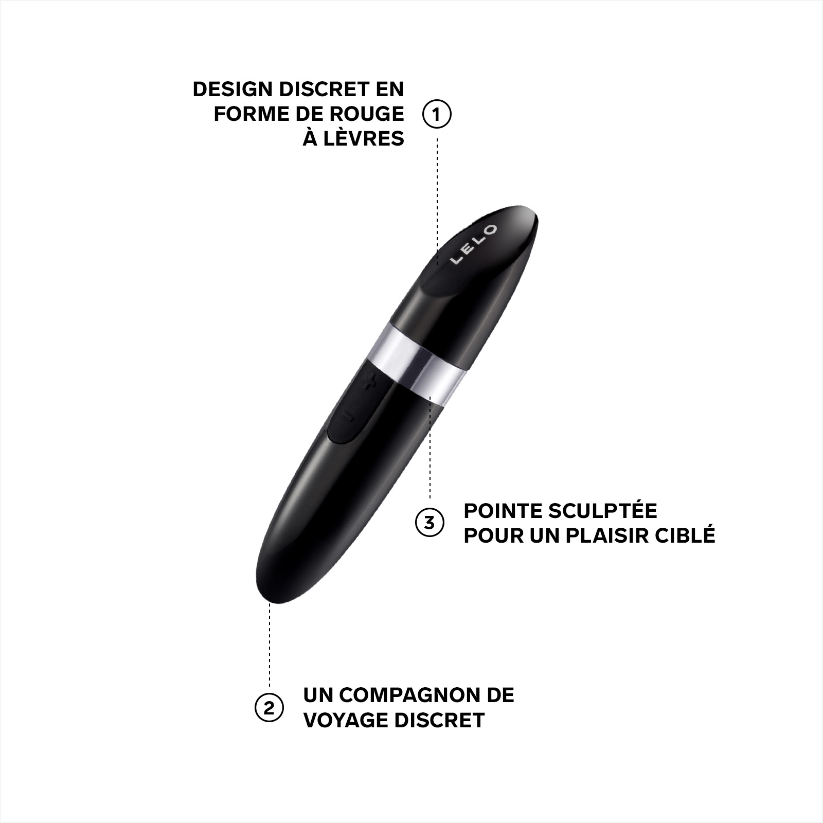 Mini clitoral stimulator LELO Noir
