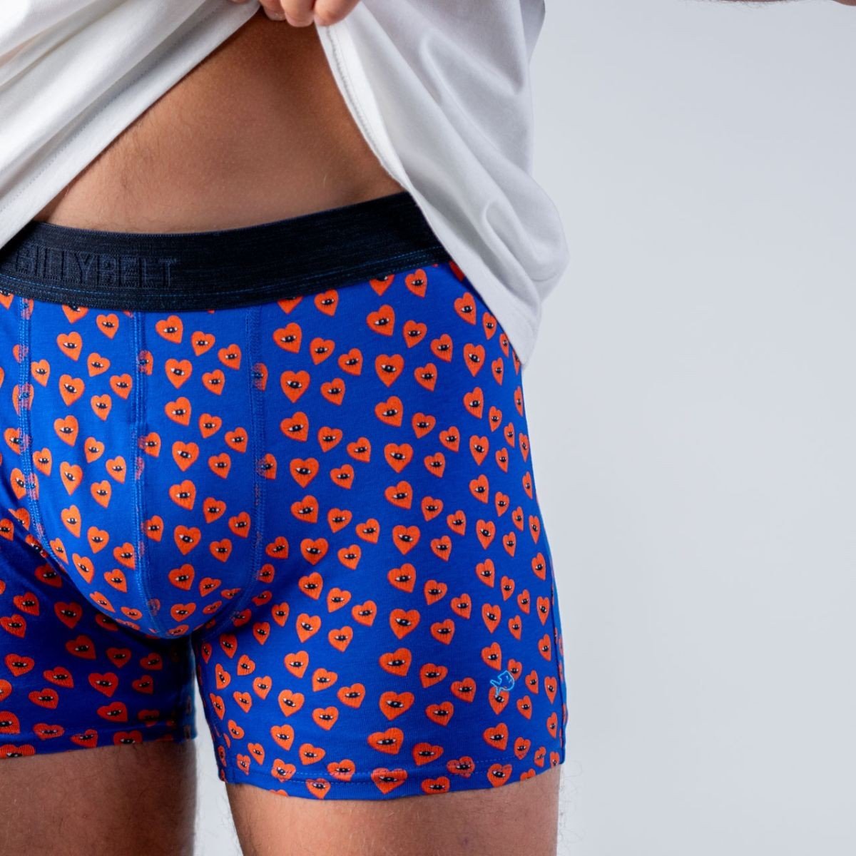 Organic cotton boxers BILLYBELT Blue