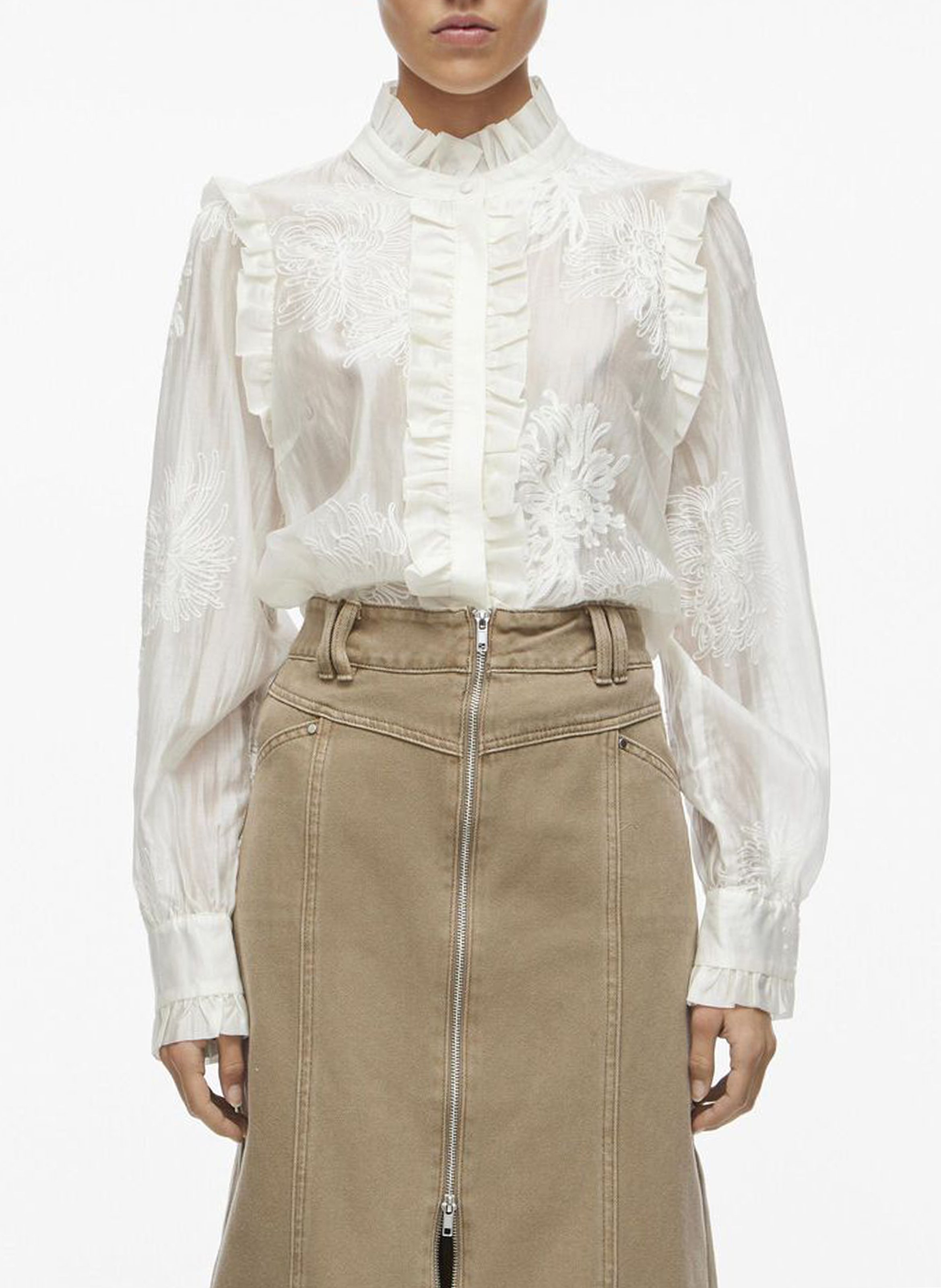 Straight shirt ROUGE EDIT Beige