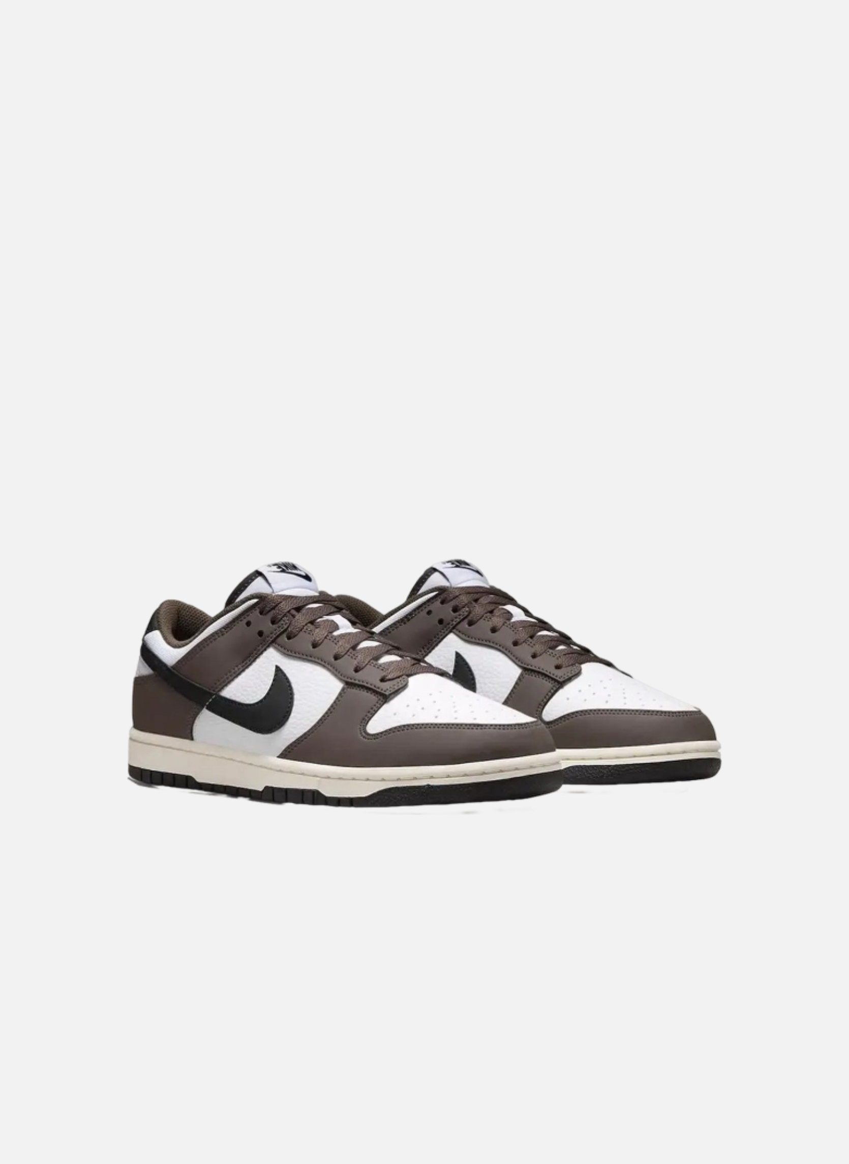 Leather low-top sneakers NIKE Brown