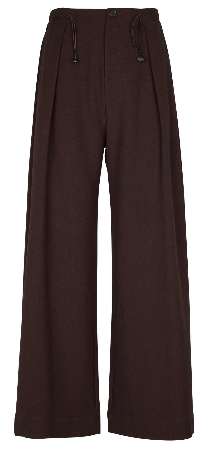 Azawood high-waisted wide-leg trousers Brown