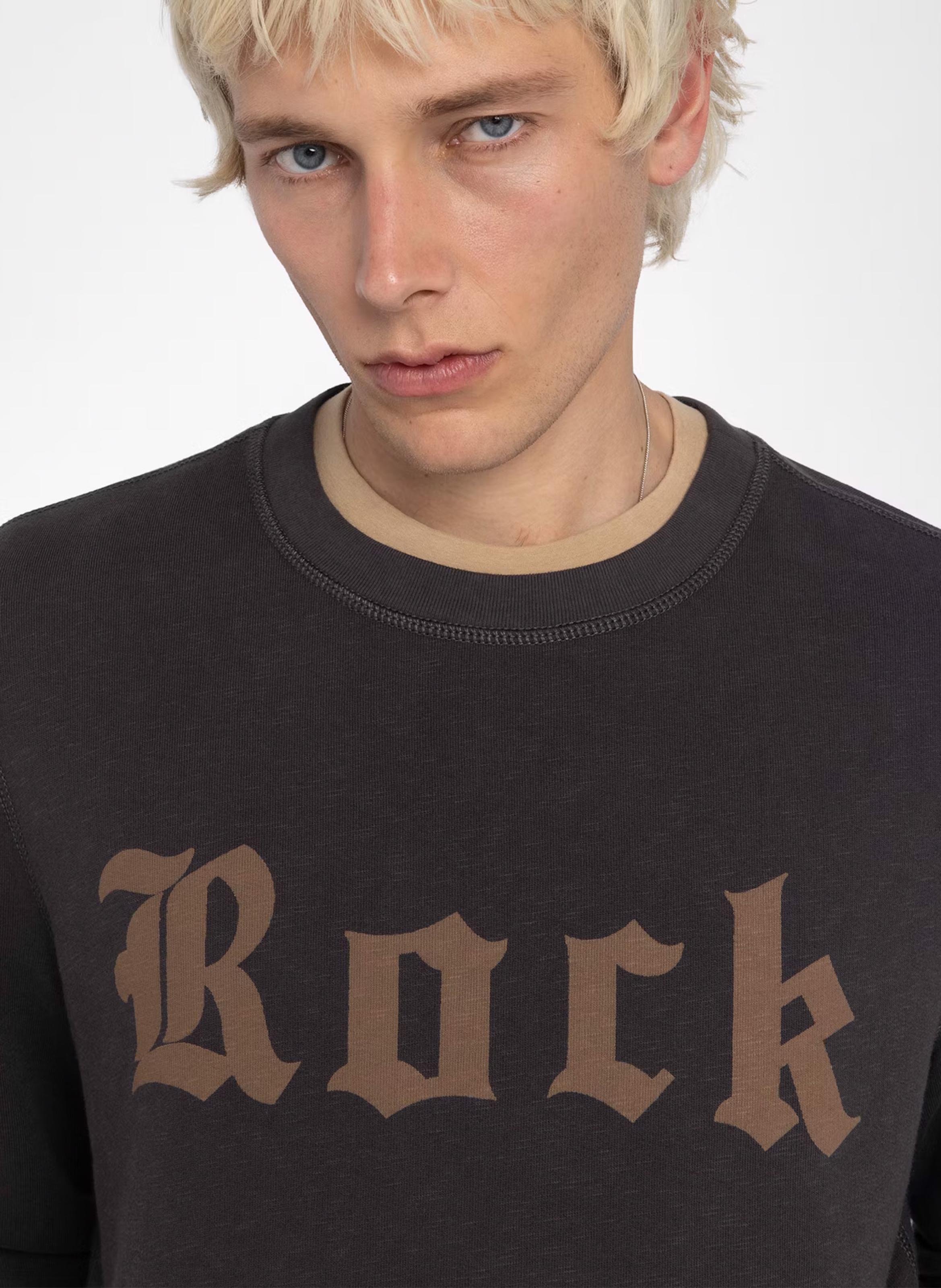 Sweat col rond en coton ZADIG&amp;VOLTAIRE Marron