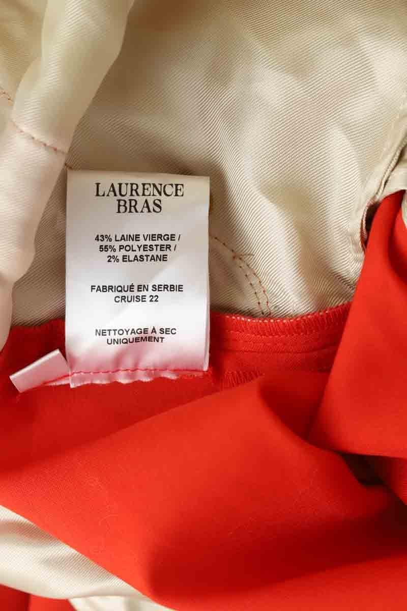 Bandol straight woollen trousers LAURENCE BRAS - Seconde Main Red
