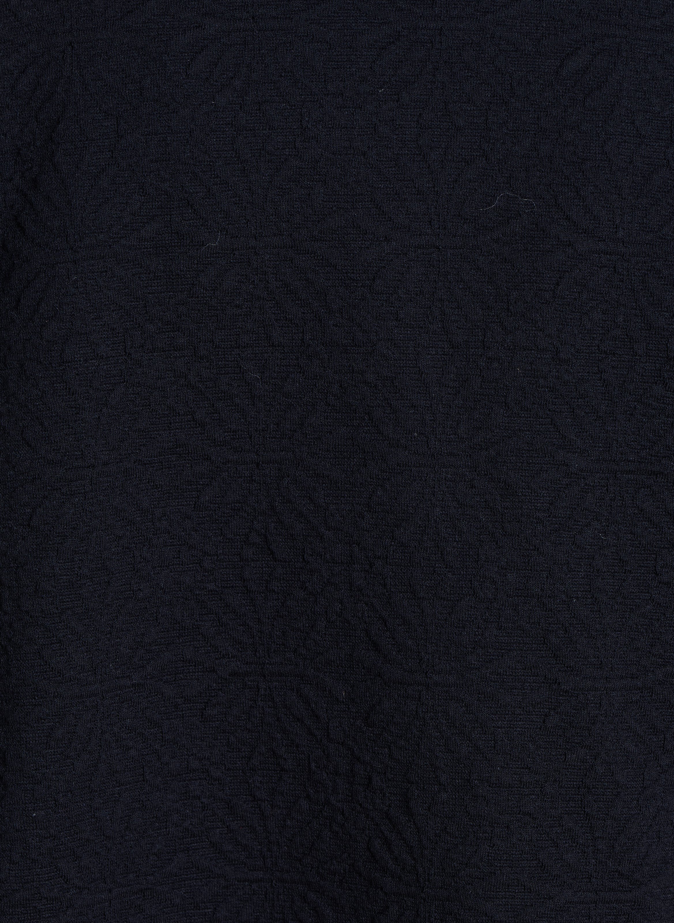 Veste droite en jersey gaufré LA FEE MARABOUTEE Noir