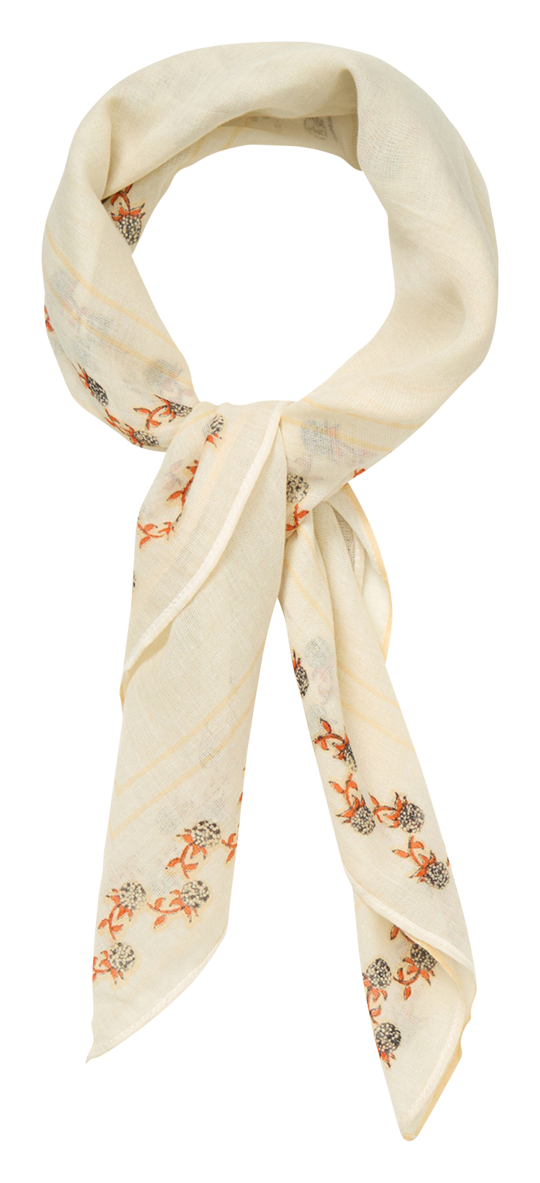 Quadratisches Baumwolltuch mit Muster BECKSONDERGAARD Weiss