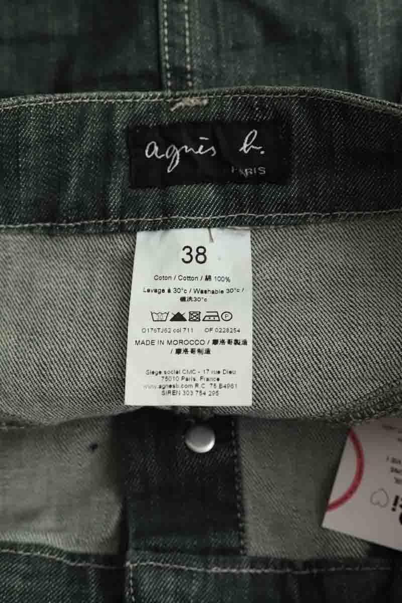 Cotton mini skirt AGNES B. - Seconde Main Grey