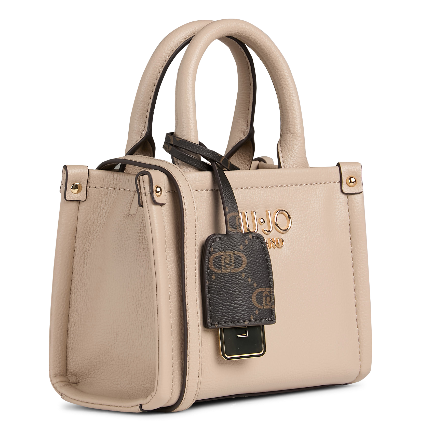 Mini sac à main effet cuir grainé LIU JO Beige