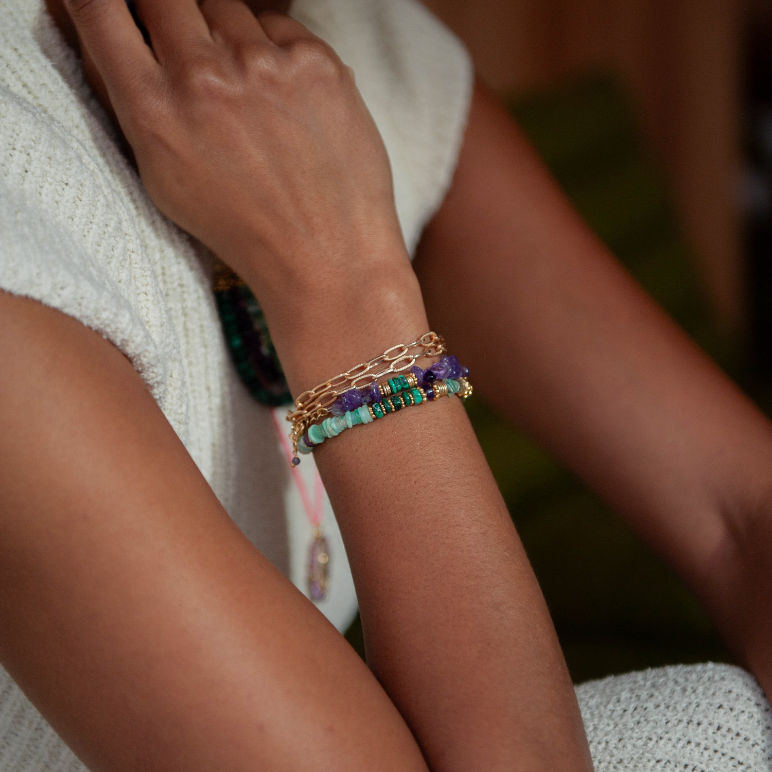 Heishi bracelet - Margaux L'ATELIER DES DAMES Golden