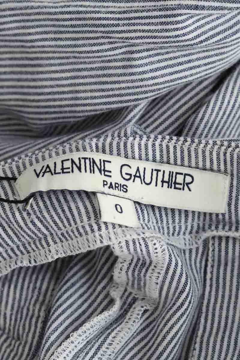 Cotton chinos VALENTINE GAUTHIER- SECONDE MAIN Blue