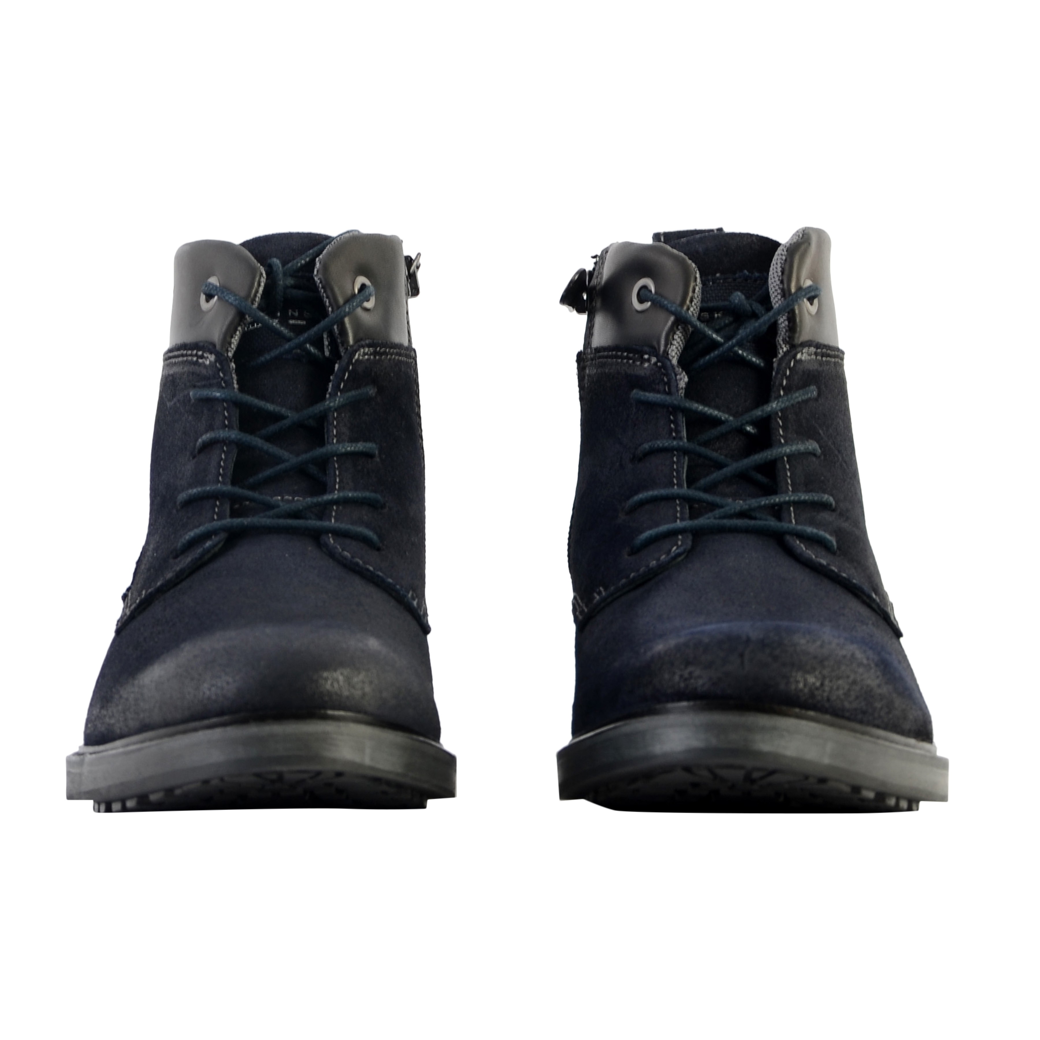 Leather ankle boot with buckle REDSKINS Blue