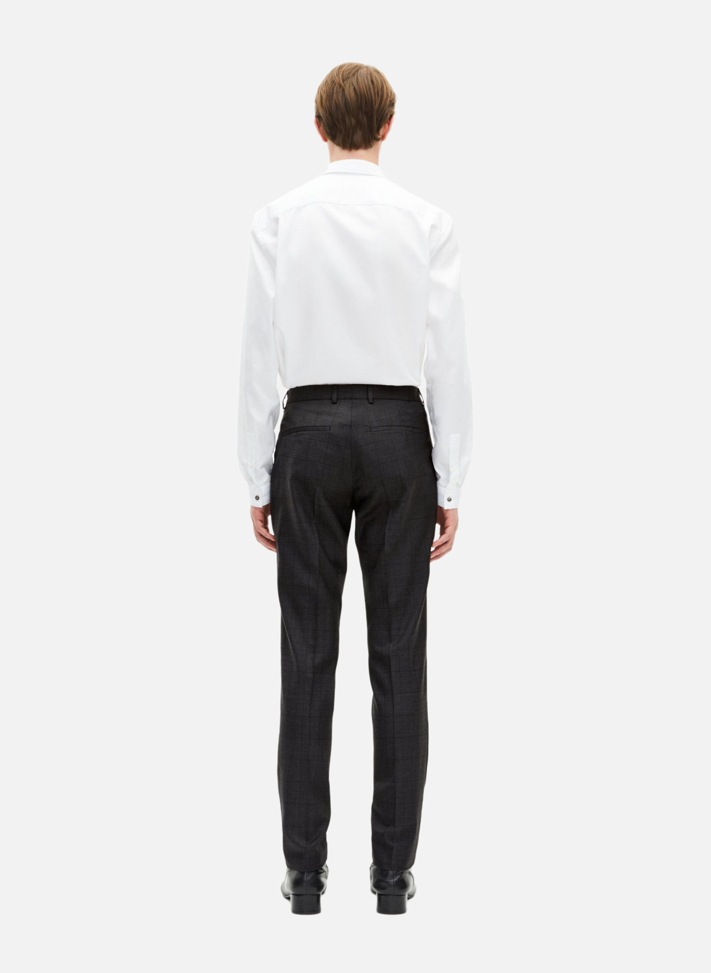 Slim Fit Plaid Suit Pants THE KOOPLES Black