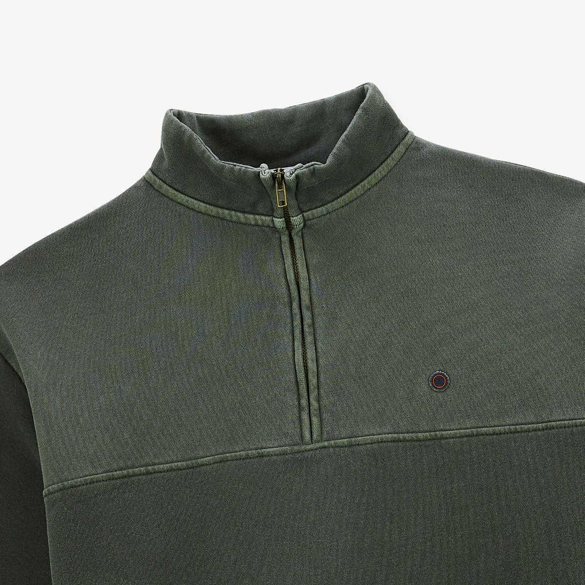 Sweatshirt with zippered collar SERGE BLANCO Green