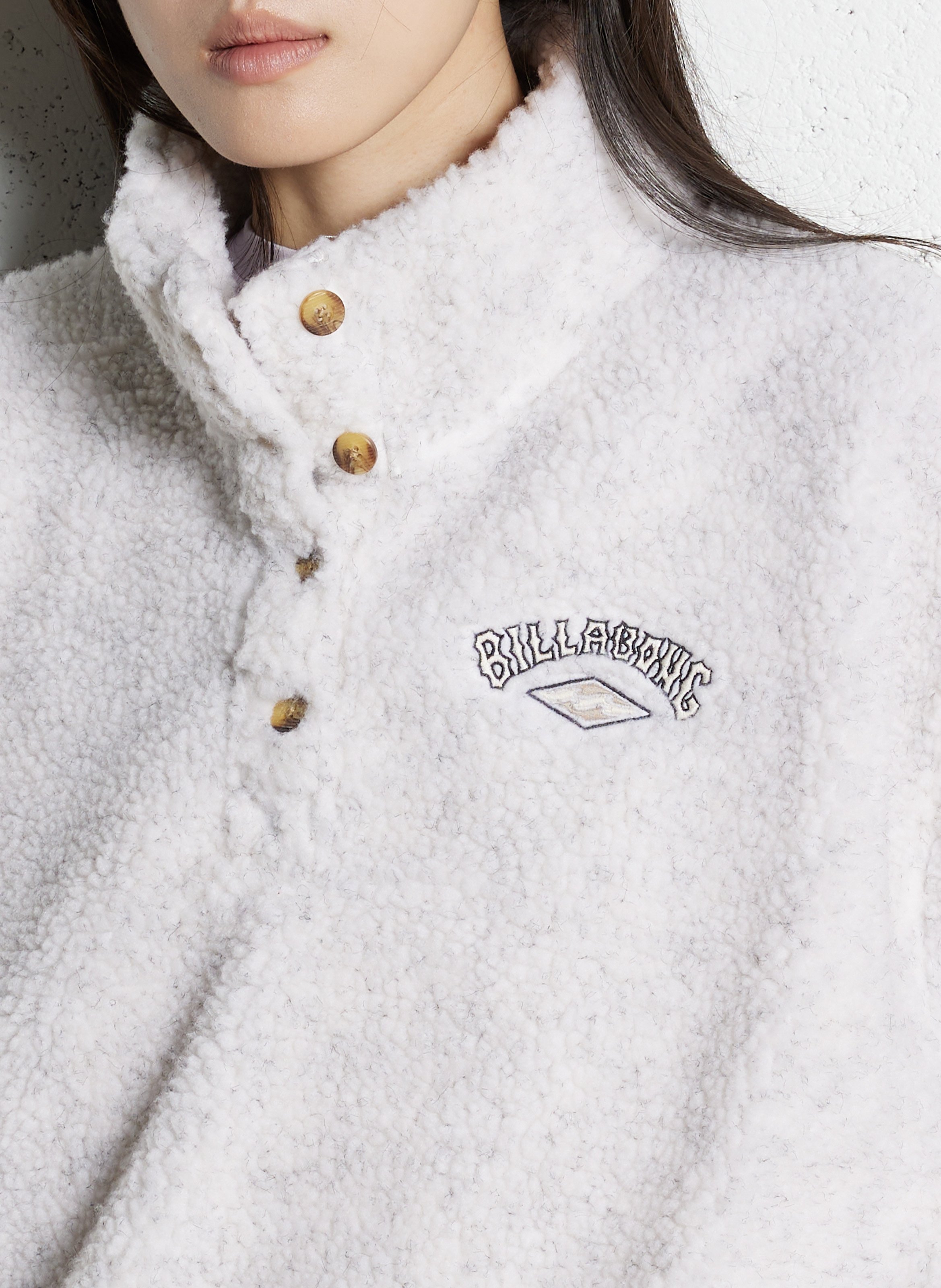 Polaire oversize col montant BILLABONG Beige