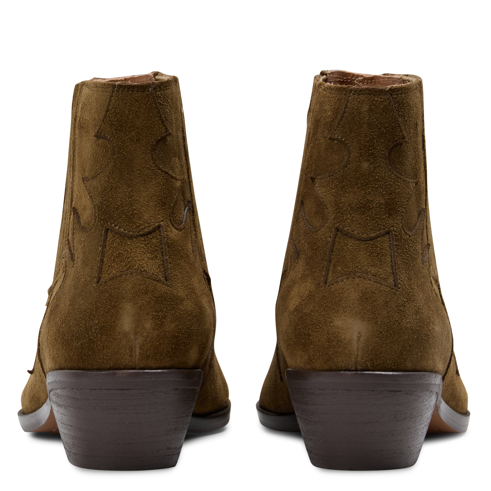 Suède enkellaarzen TORAL Green