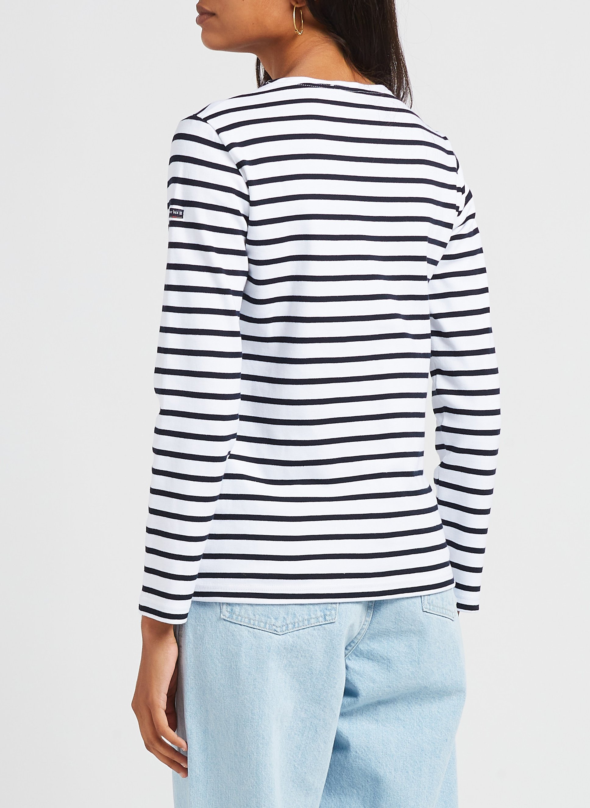 Matrosenshirt aus Baumwolle mit Rundhalsausschnitt ARMOR LUX Weiss