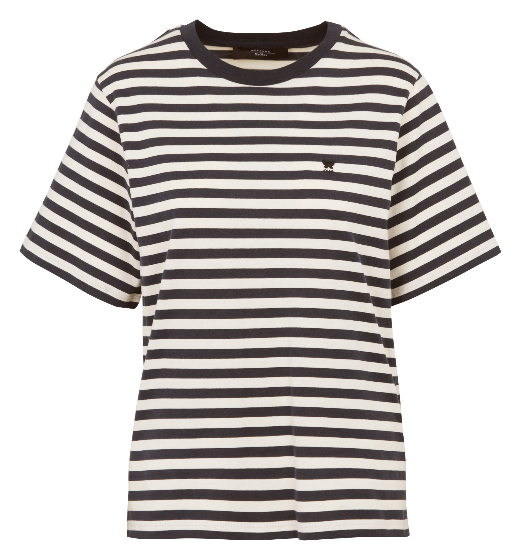 Tee-shirt droit col rond en coton MAX MARA WEEK END Beige