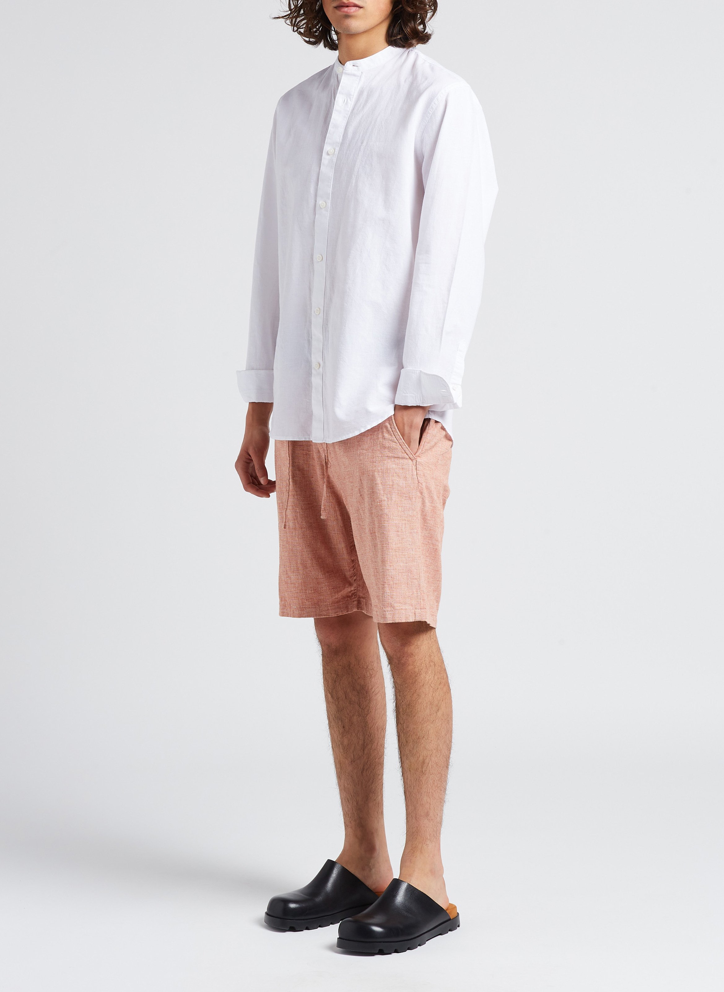 Shorts aus Biobaumwollmischung mit regulärer Passform SELECTED Orange