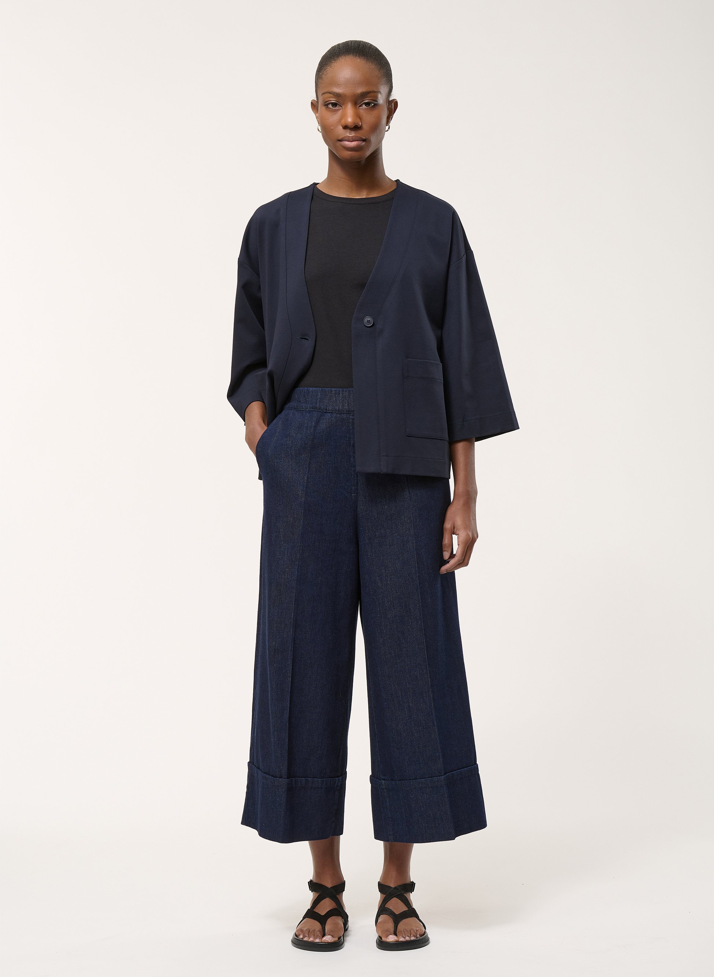 Cotton parka jacket HUMILITY Blue