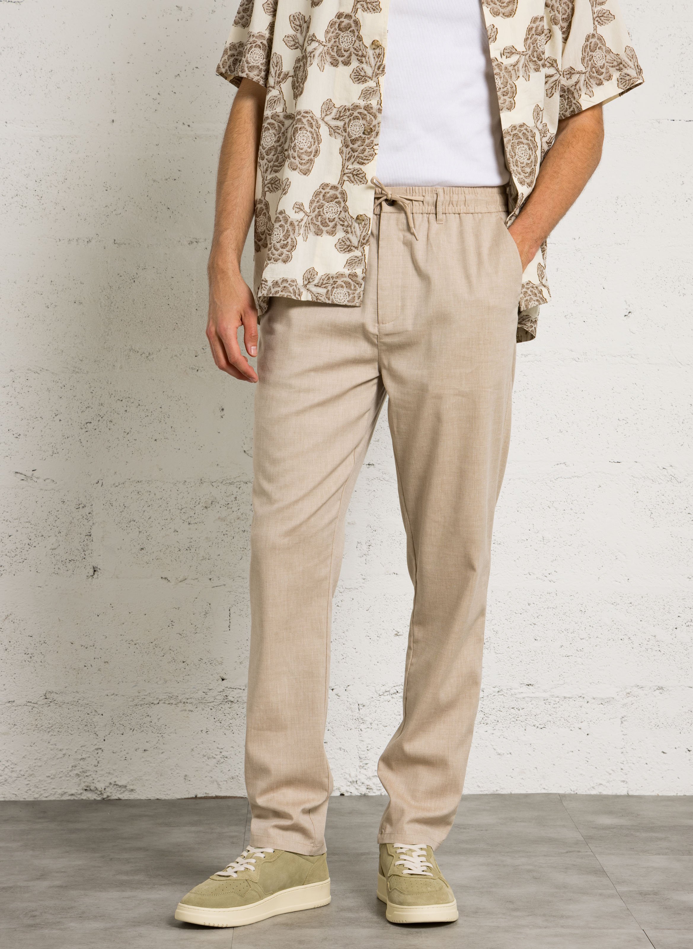 Pantalone dritto LES DEUX Beige