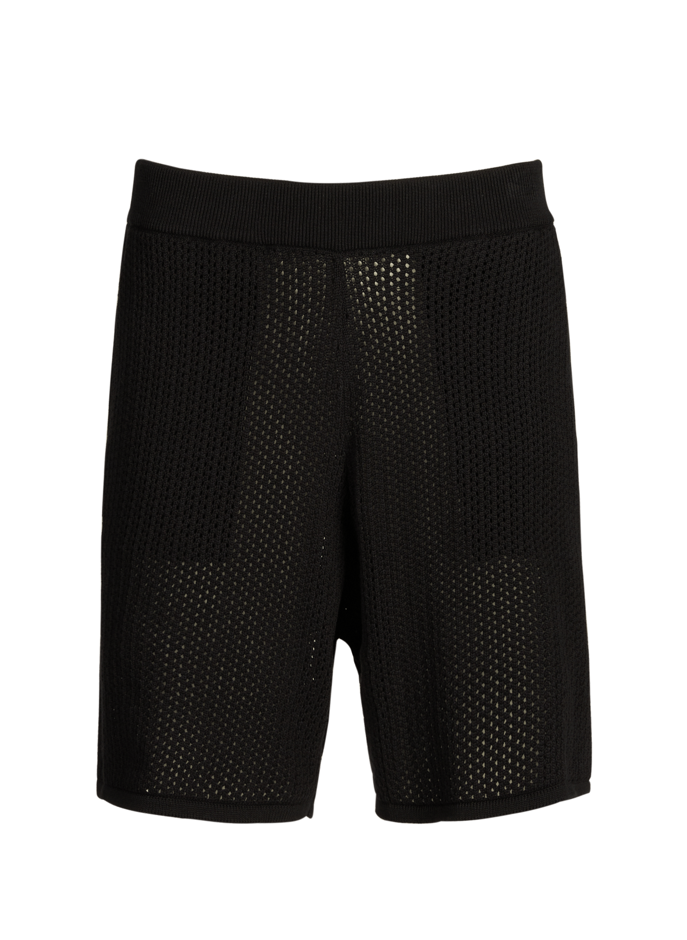 Straight cotton shorts SAISON 1865 Black