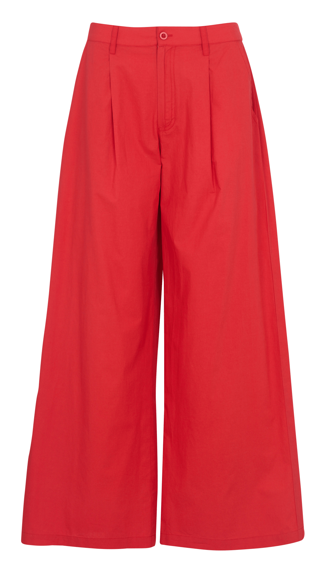 Einfarbige Bundfaltenhose PETITE MENDIGOTE Rot