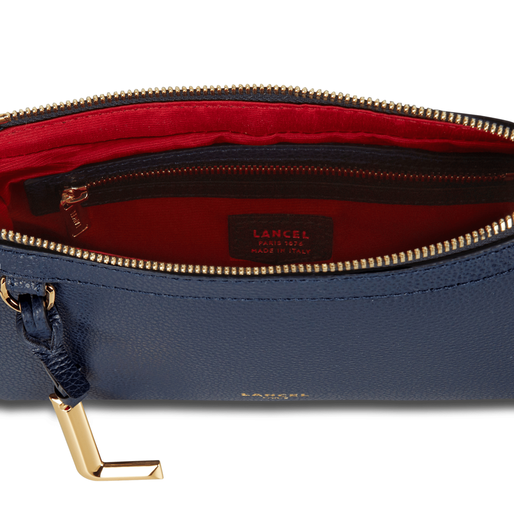 Sac bandoulière en cuir LANCEL Bleu