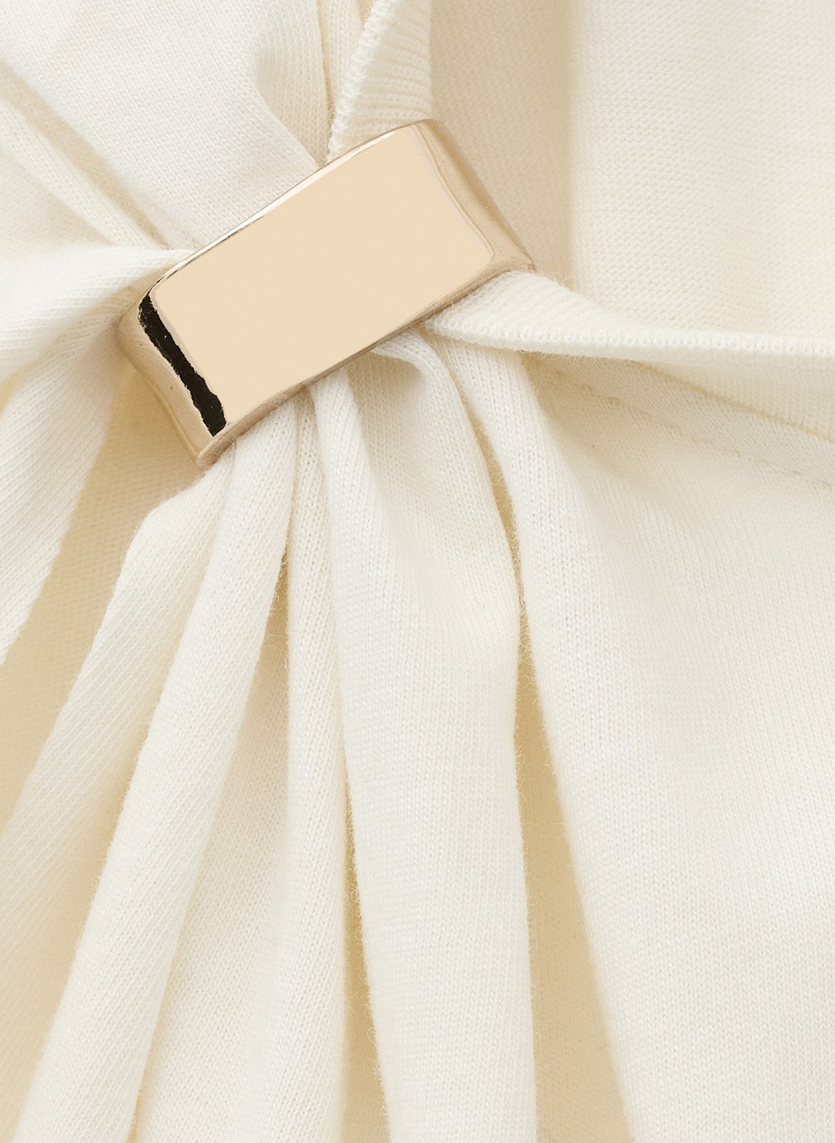 Effen top met lange mouwen en ronde hals BA&SH Beige