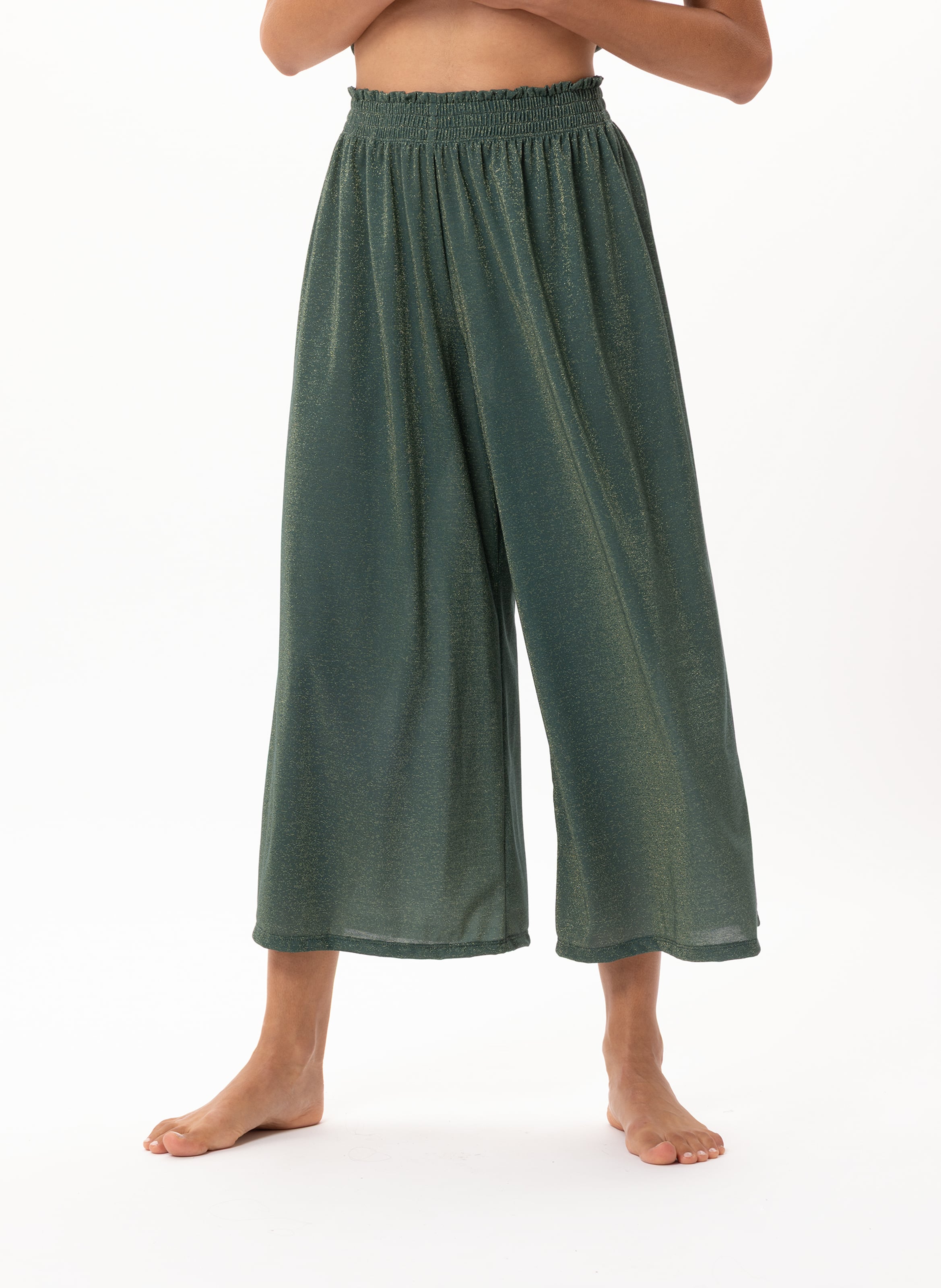 Pantalon en maille lurex LE CHAT Vert