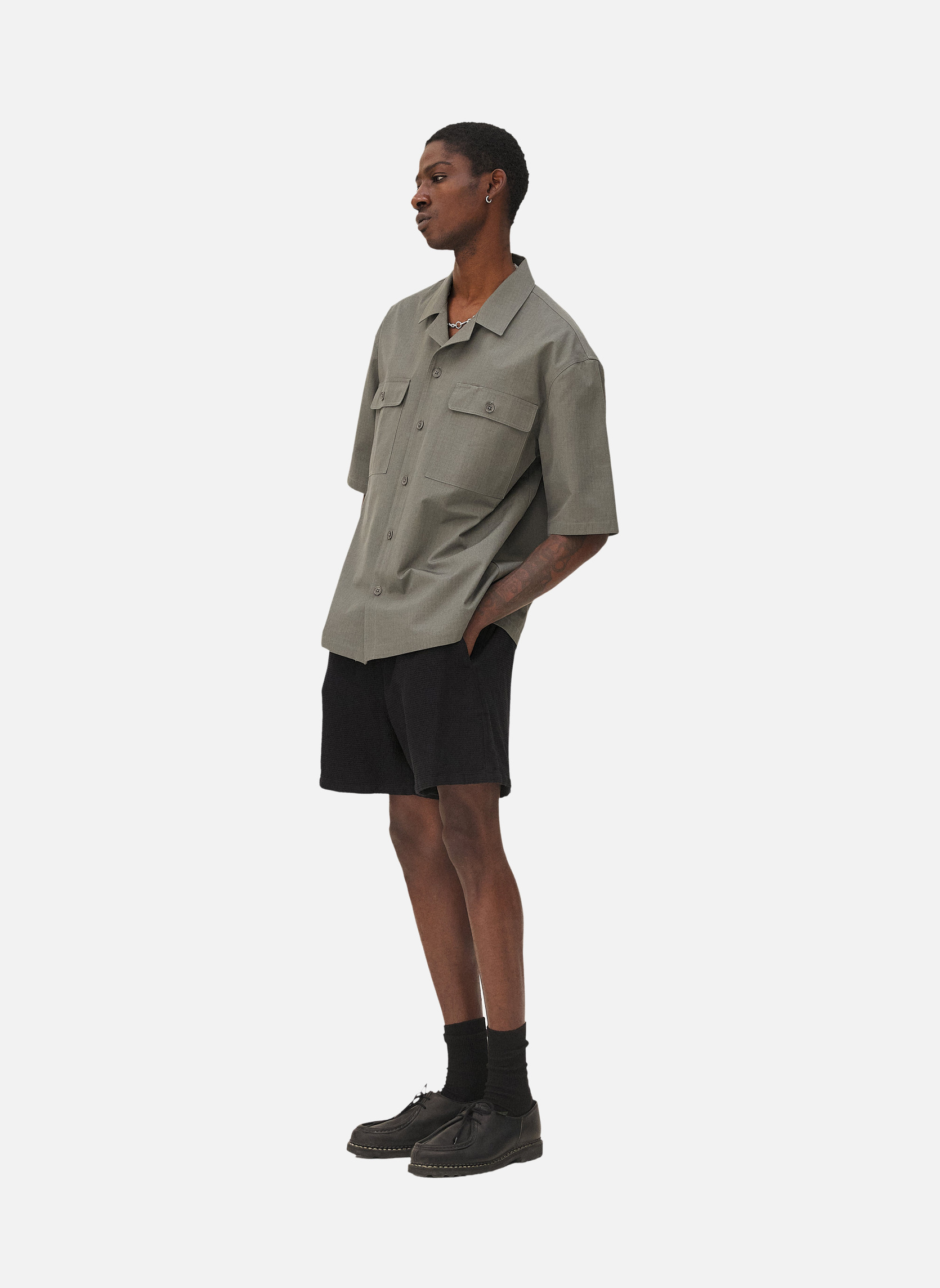 Borneo Army Green Utility Shirt Noyoco Green