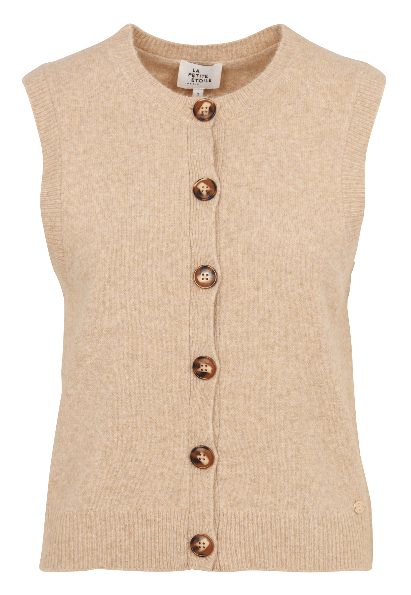 Straight round-neck cardigan LA PETITE ETOILE