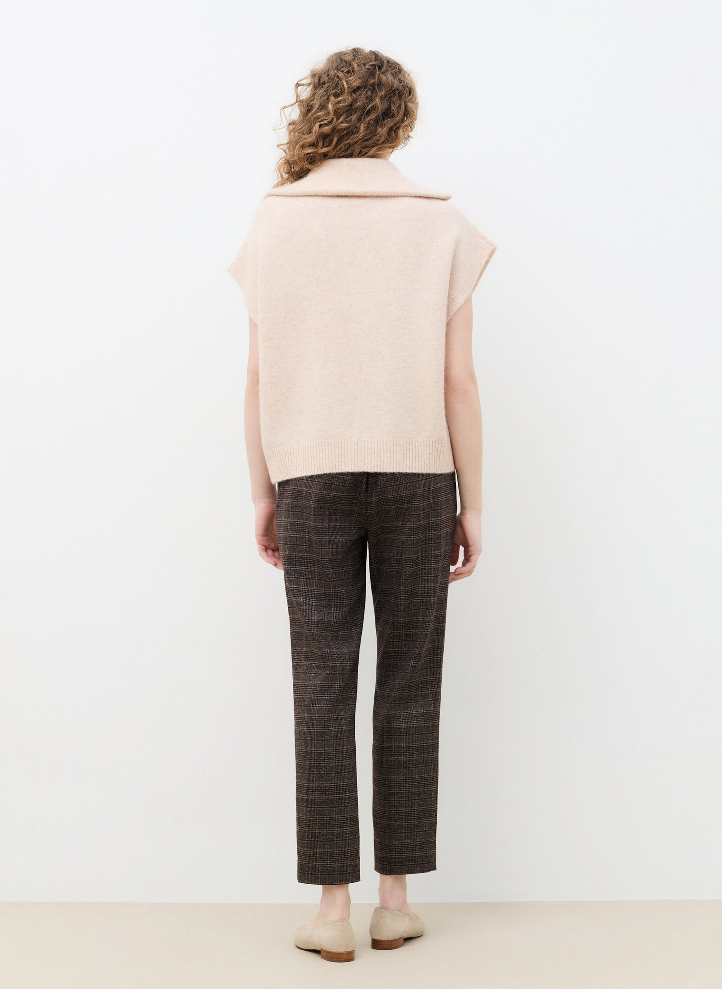 Vest met opstaande kraag CAROLL Bruin