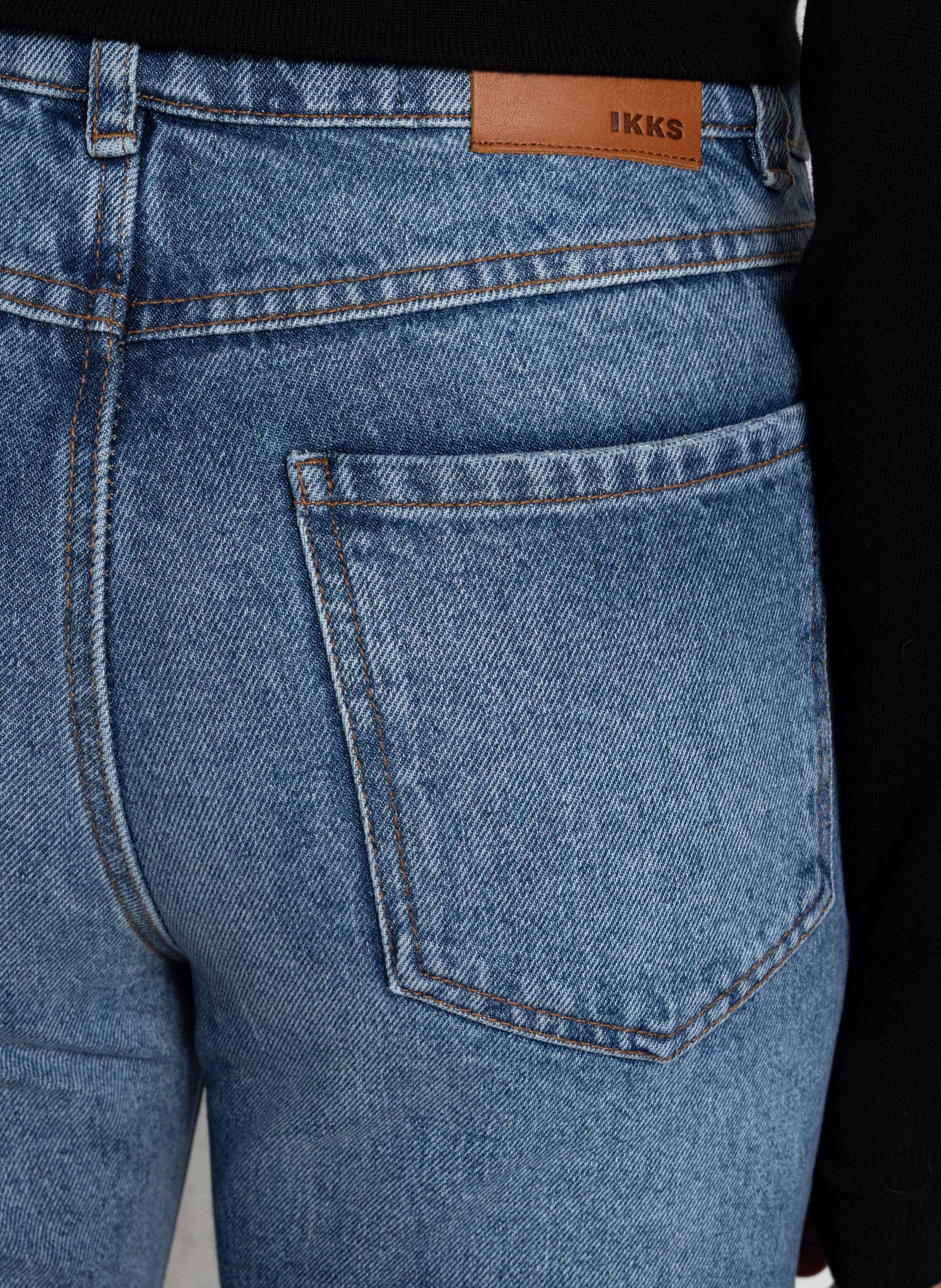 Slim-Jeans aus Baumwoll-Stretch IKKS Blau